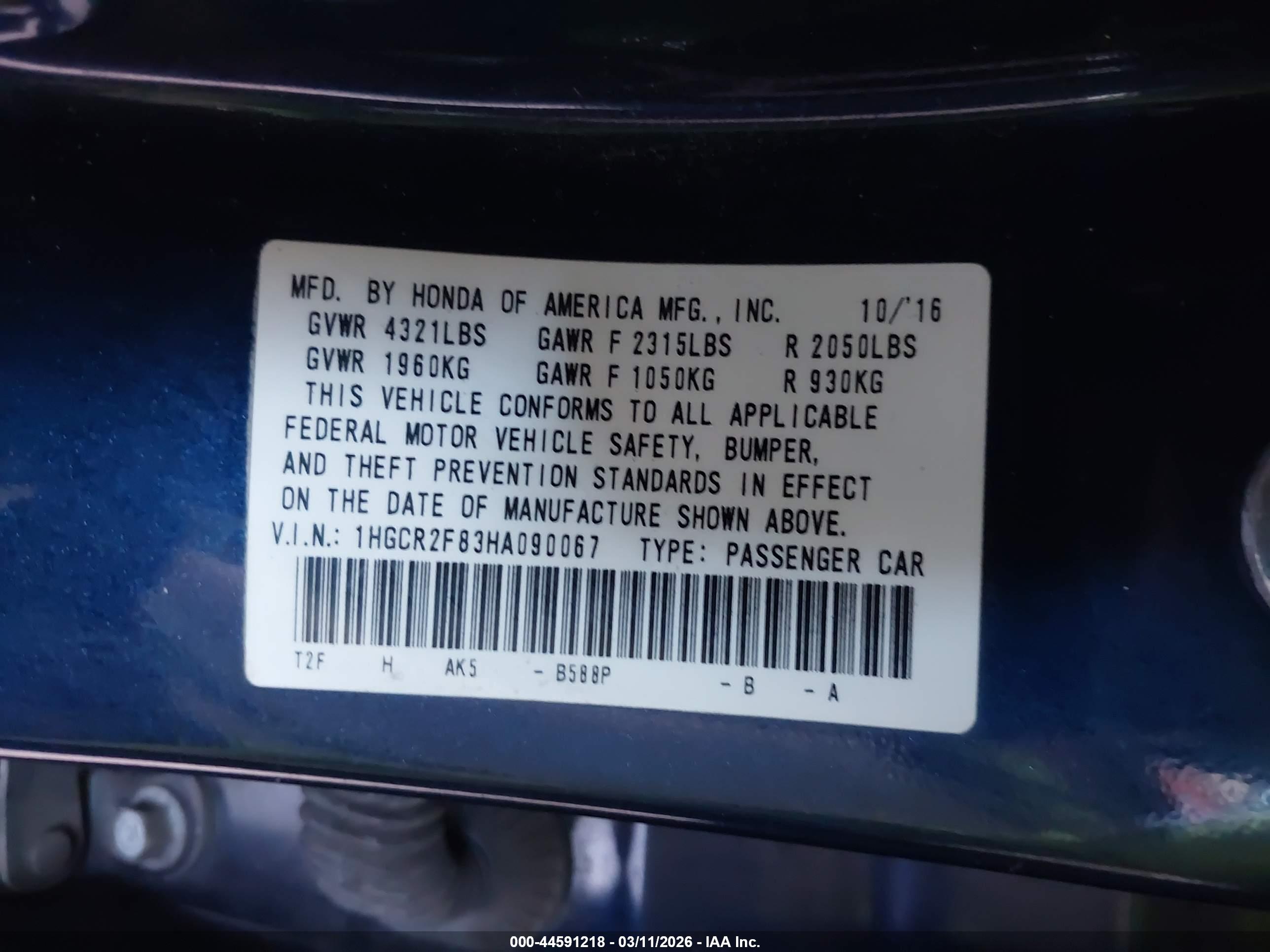 HONDA ACCORD image 9