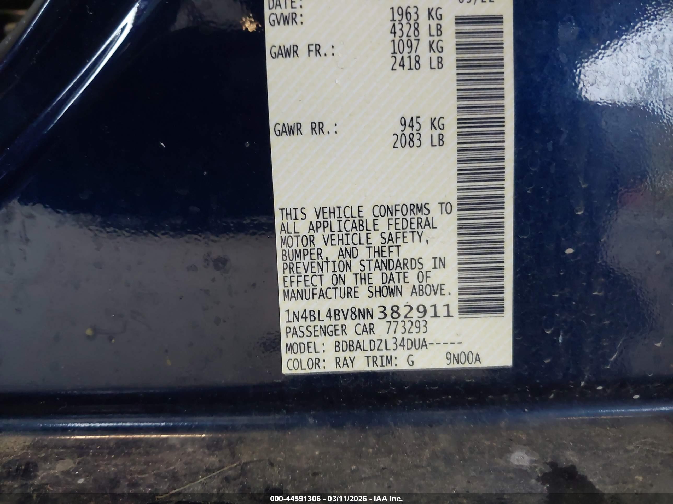NISSAN ALTIMA image 9