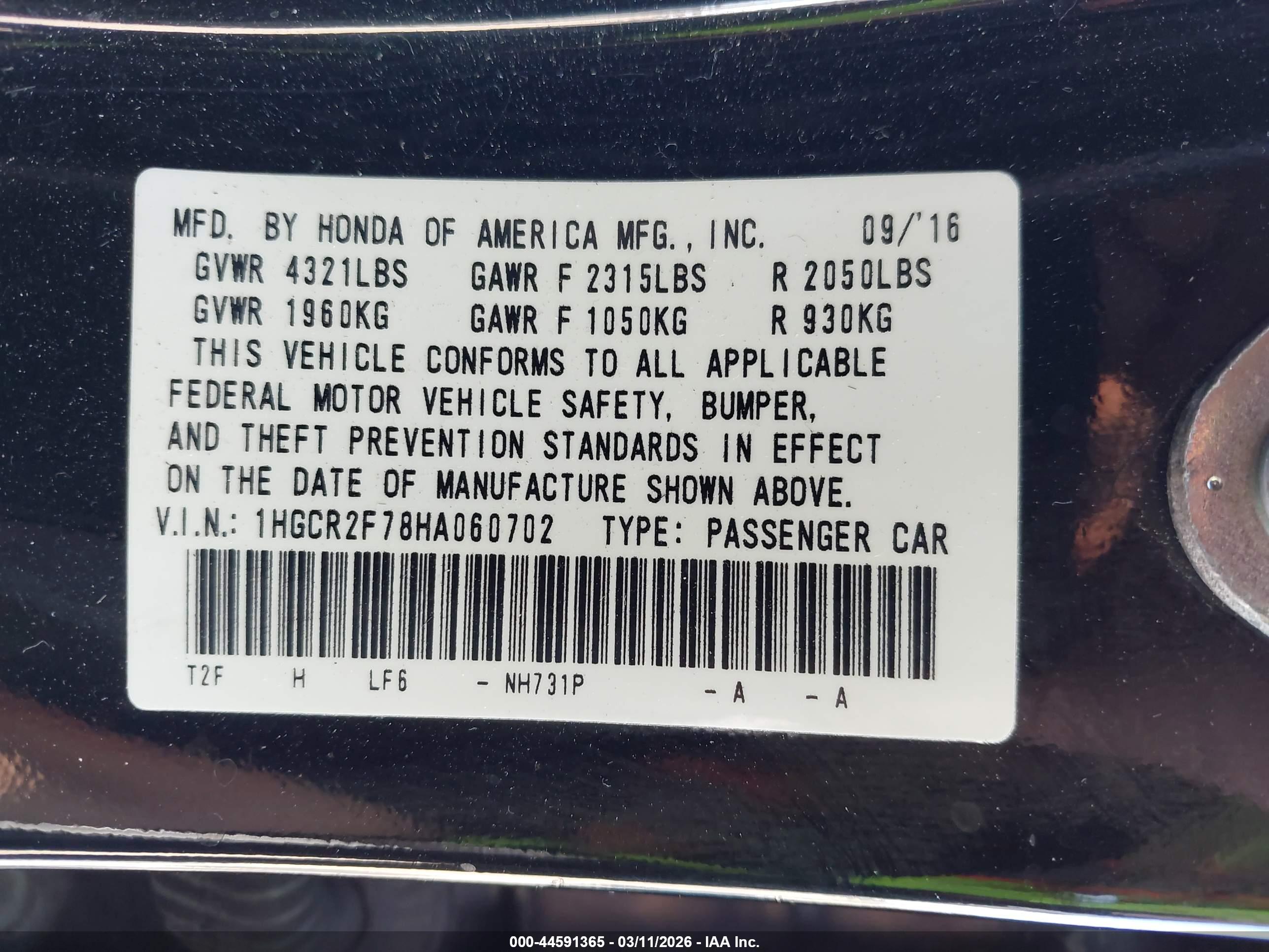 HONDA ACCORD image 9