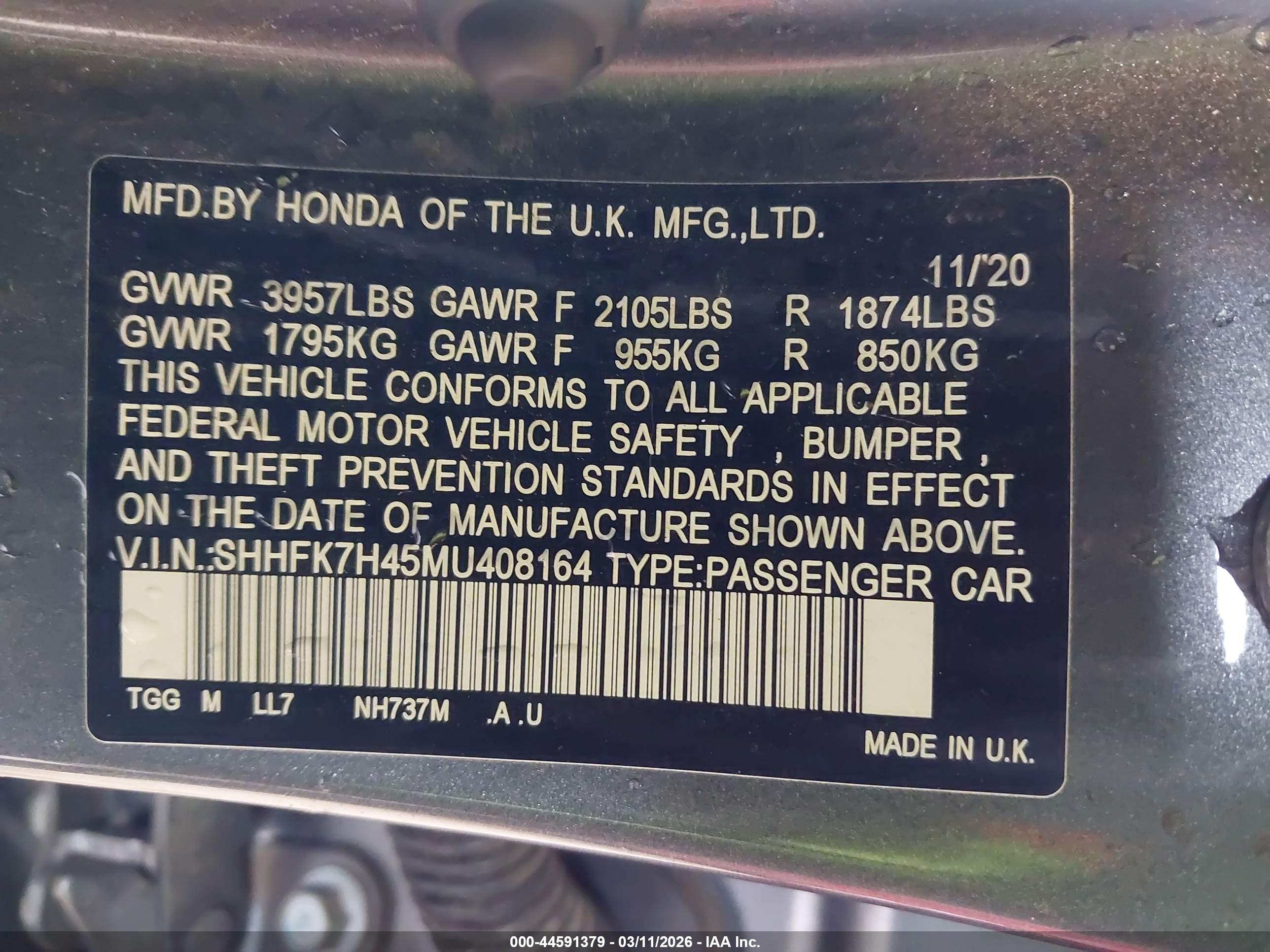 HONDA CIVIC image 9