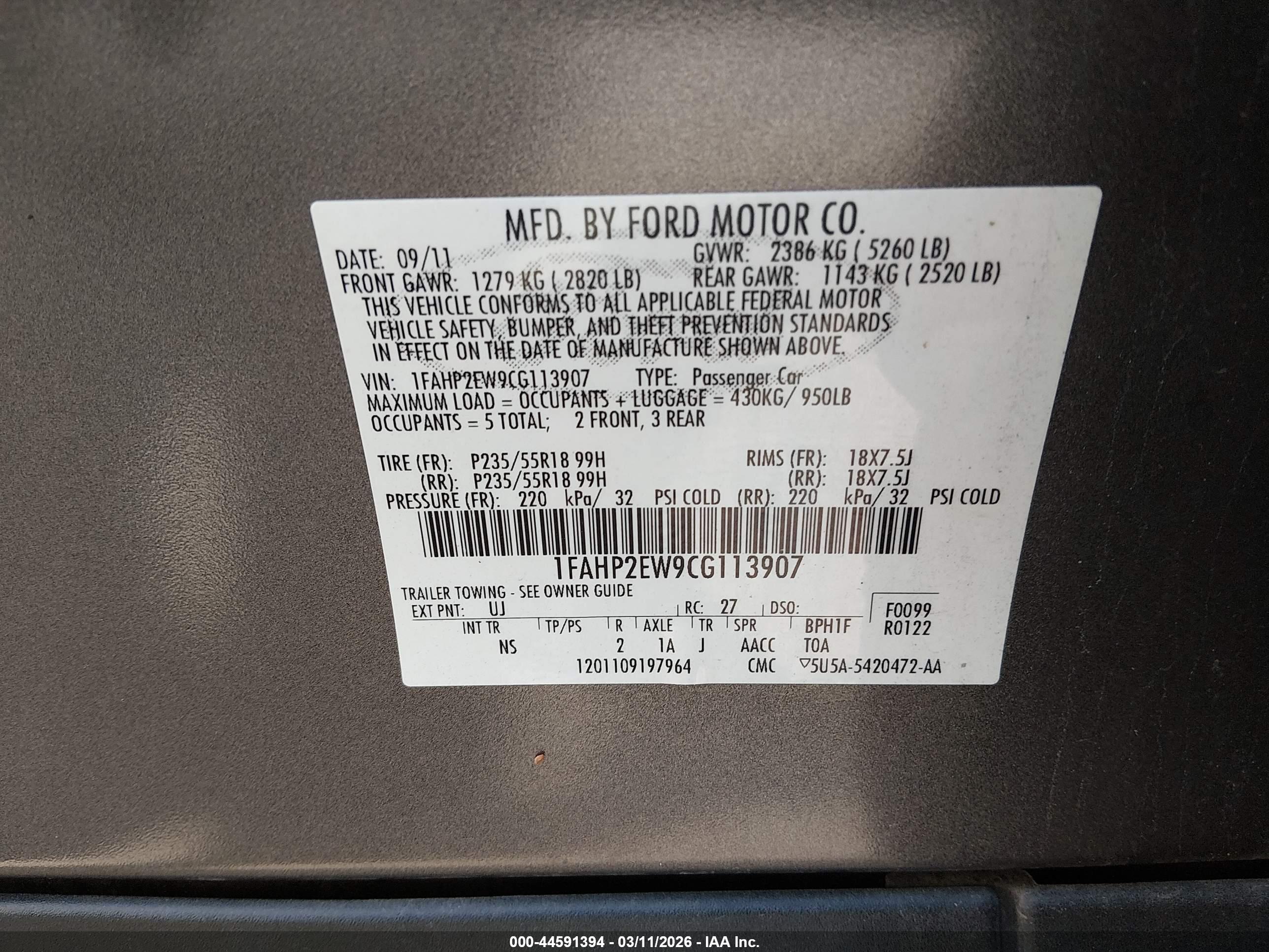 FORD TAURUS image 9