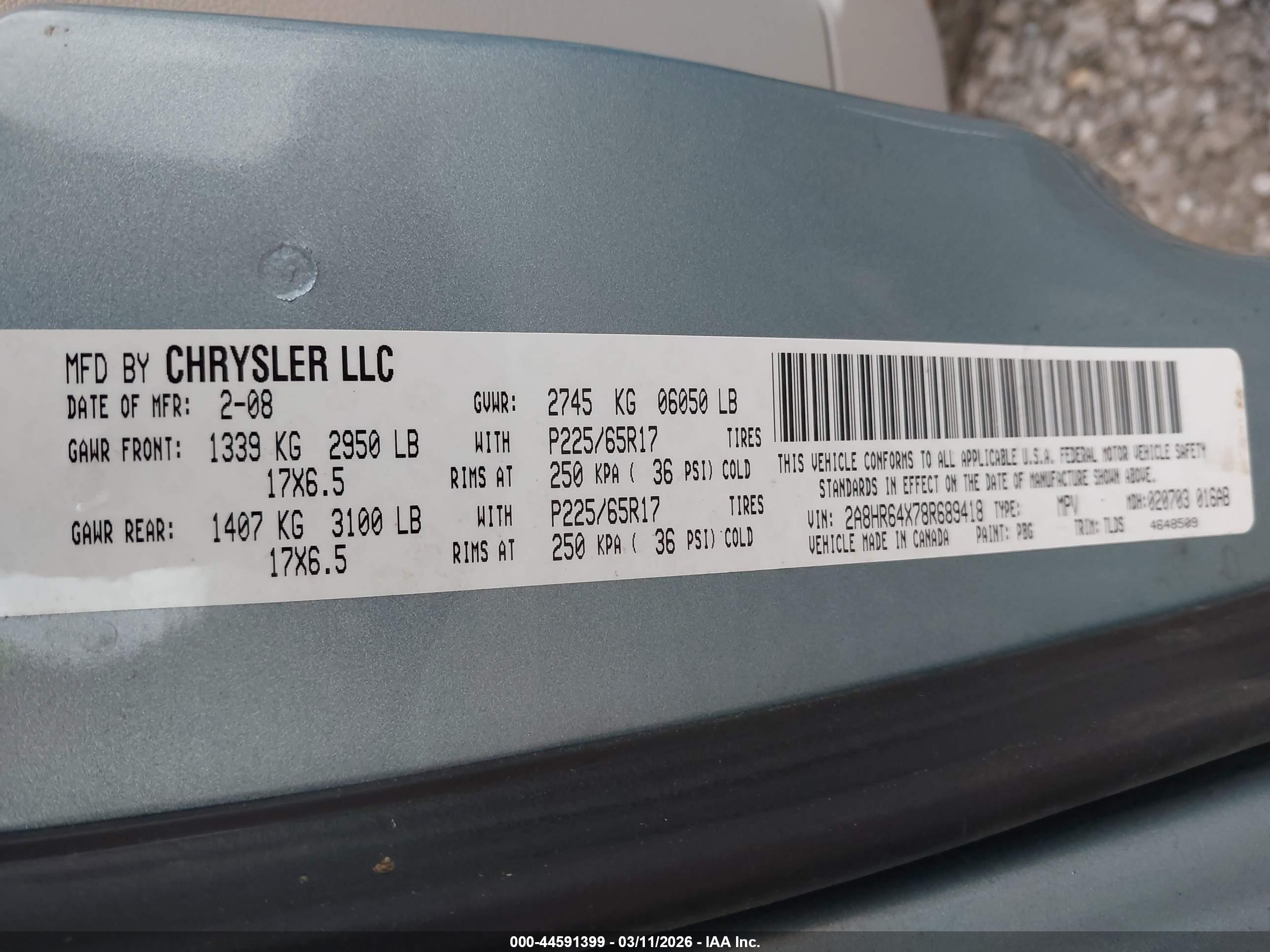 CHRYSLER TOWN image 9