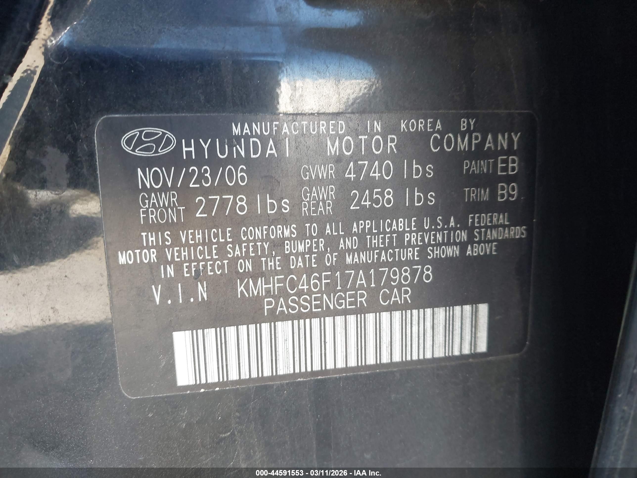 HYUNDAI AZERA image 9