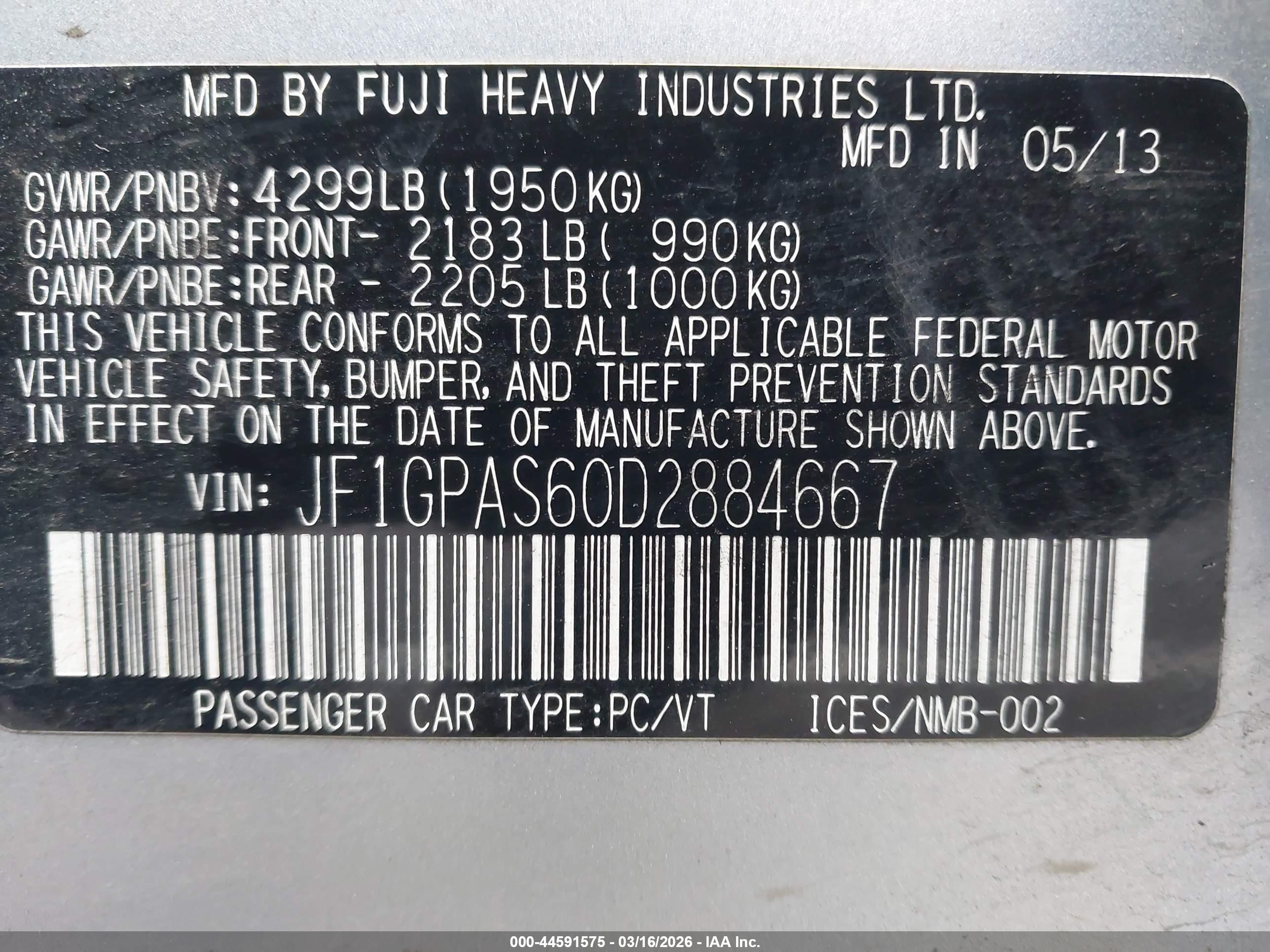 SUBARU IMPREZA image 9