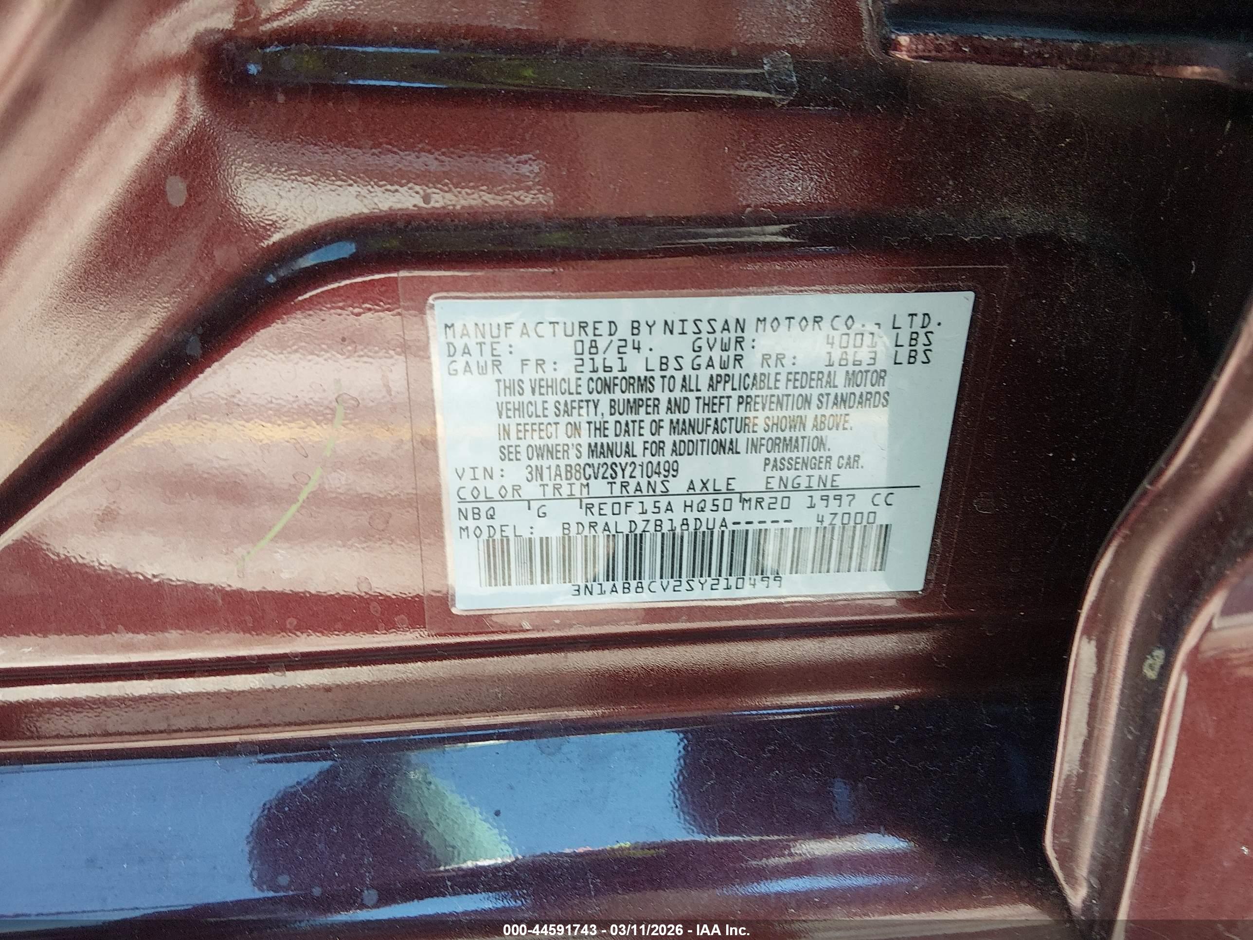NISSAN SENTRA image 9