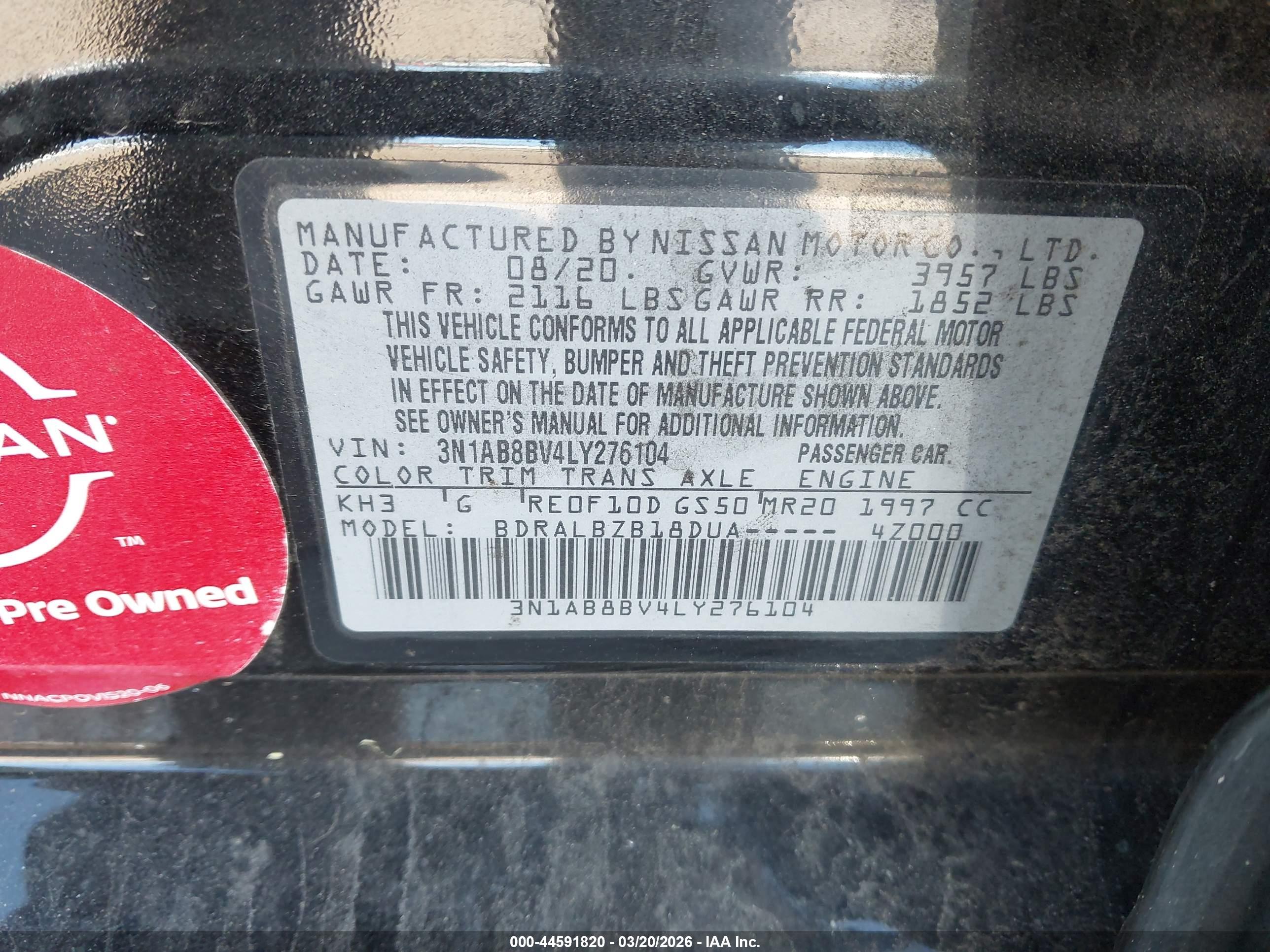 NISSAN SENTRA image 9