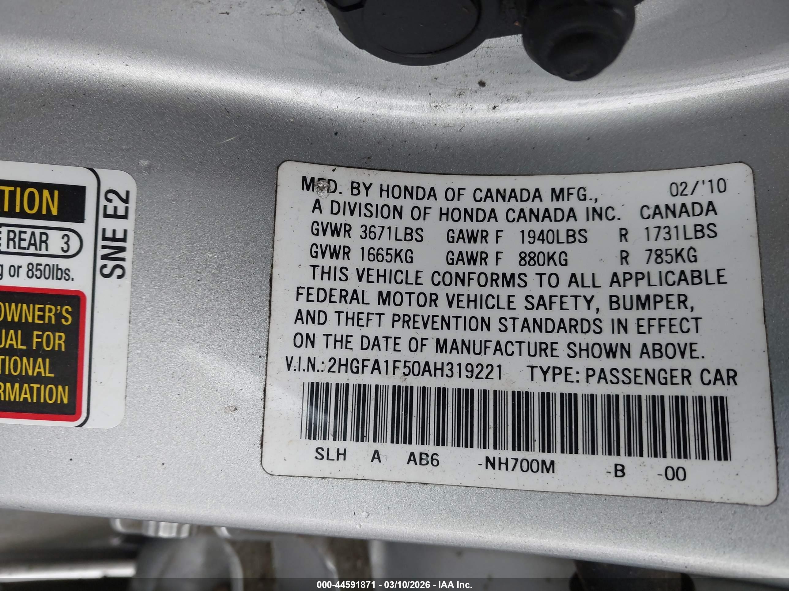 HONDA CIVIC image 9