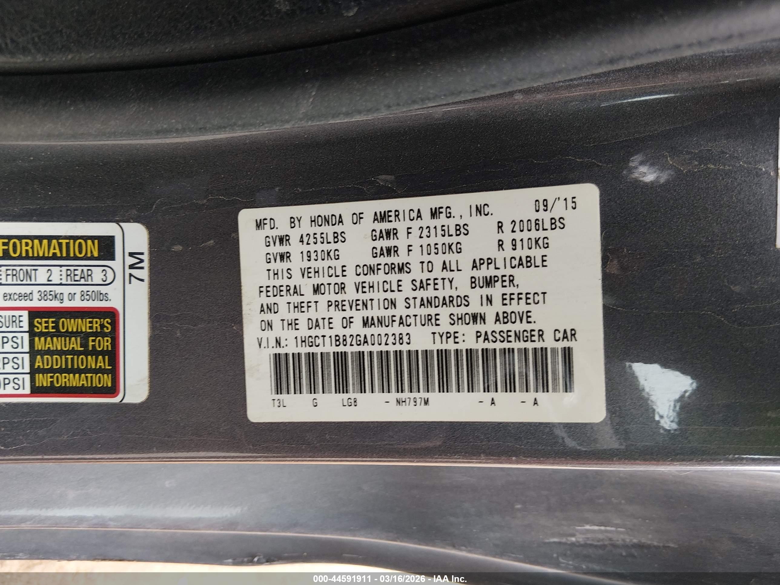 HONDA ACCORD image 9