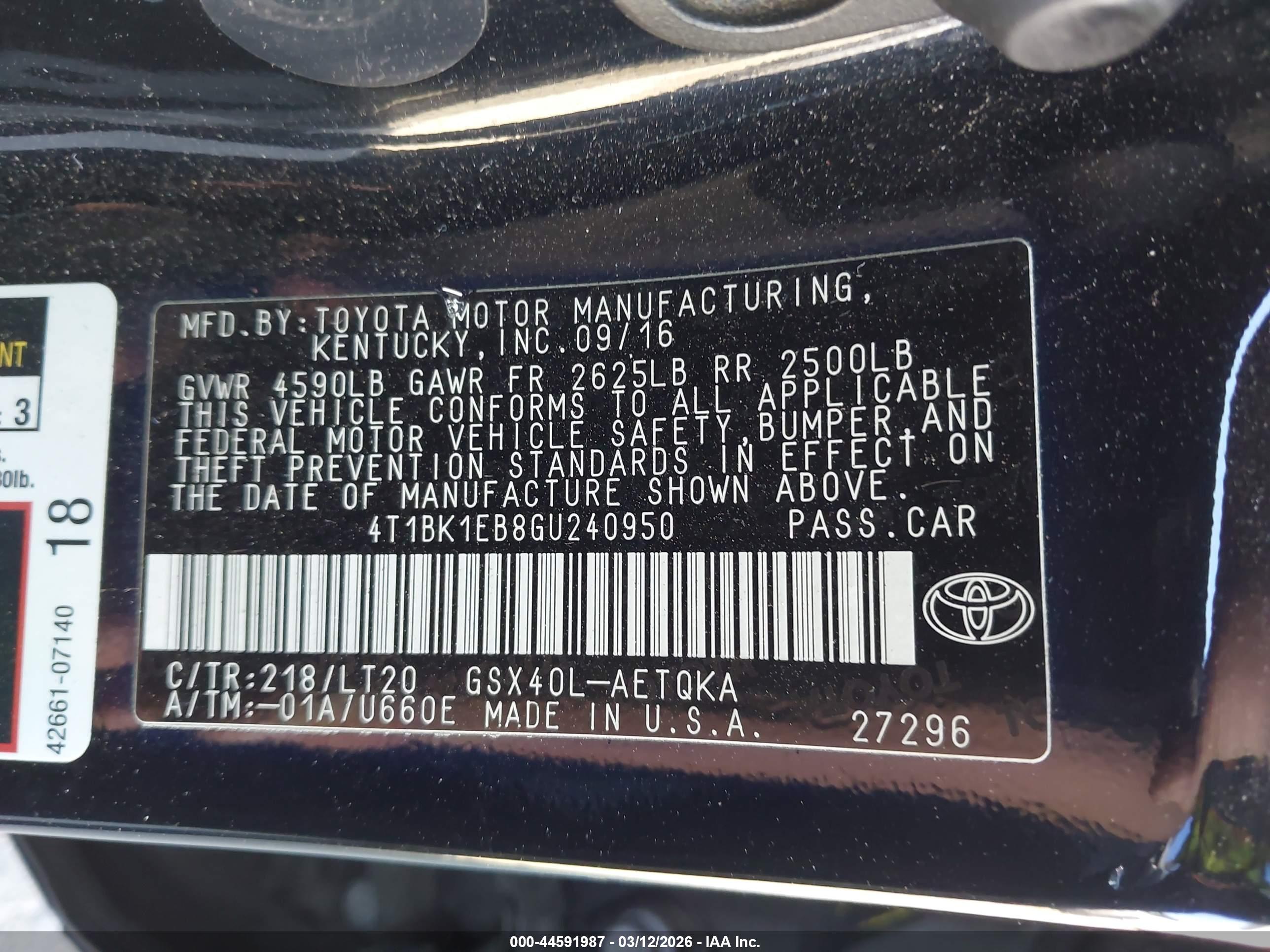 TOYOTA AVALON image 9