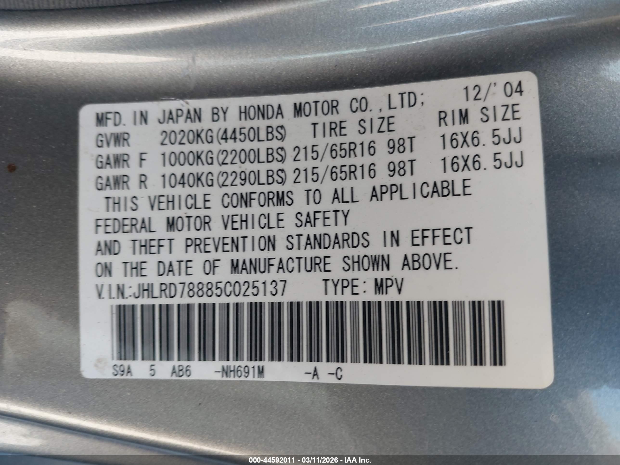 HONDA CR-V image 9