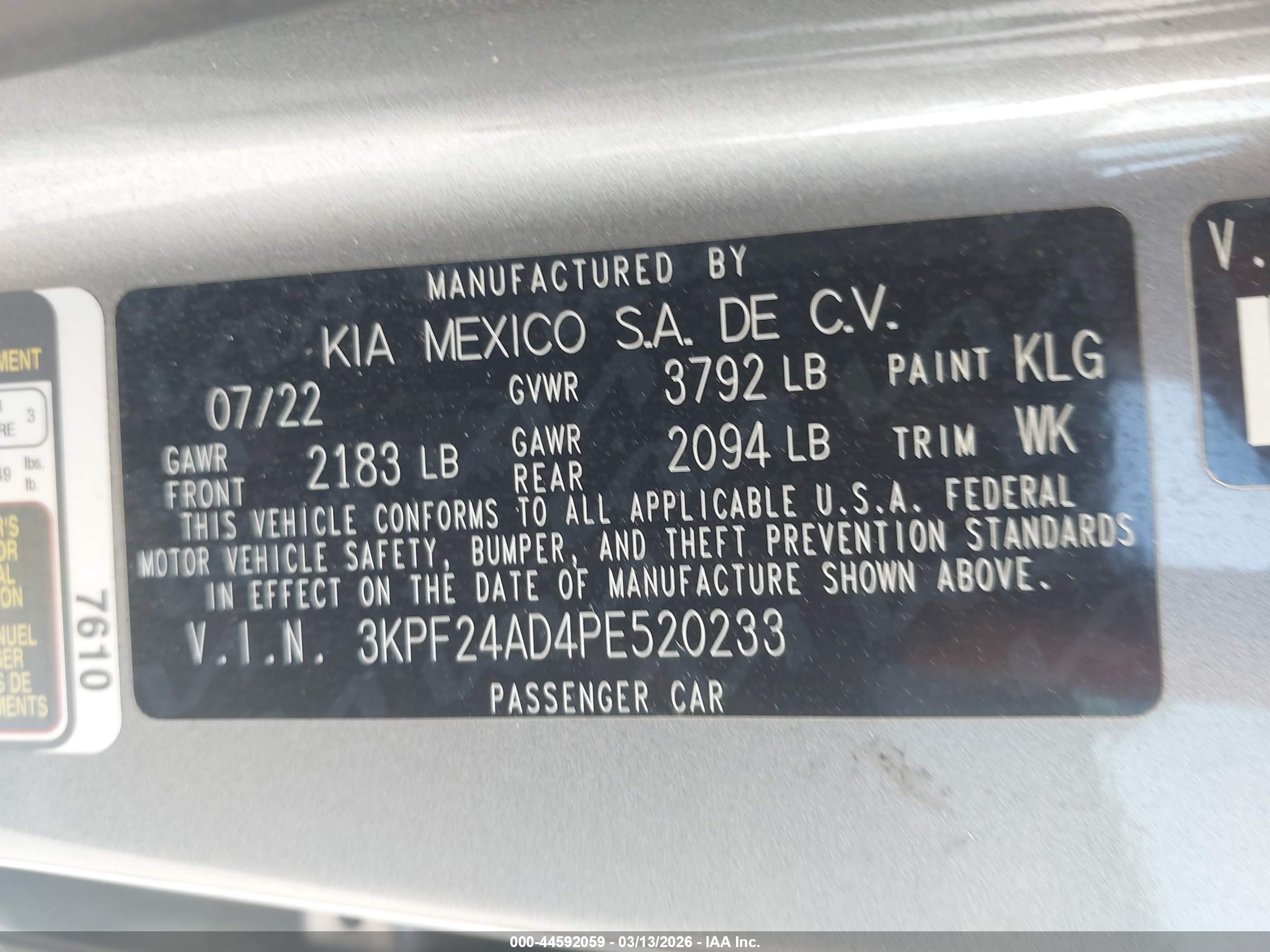 KIA FORTE image 9