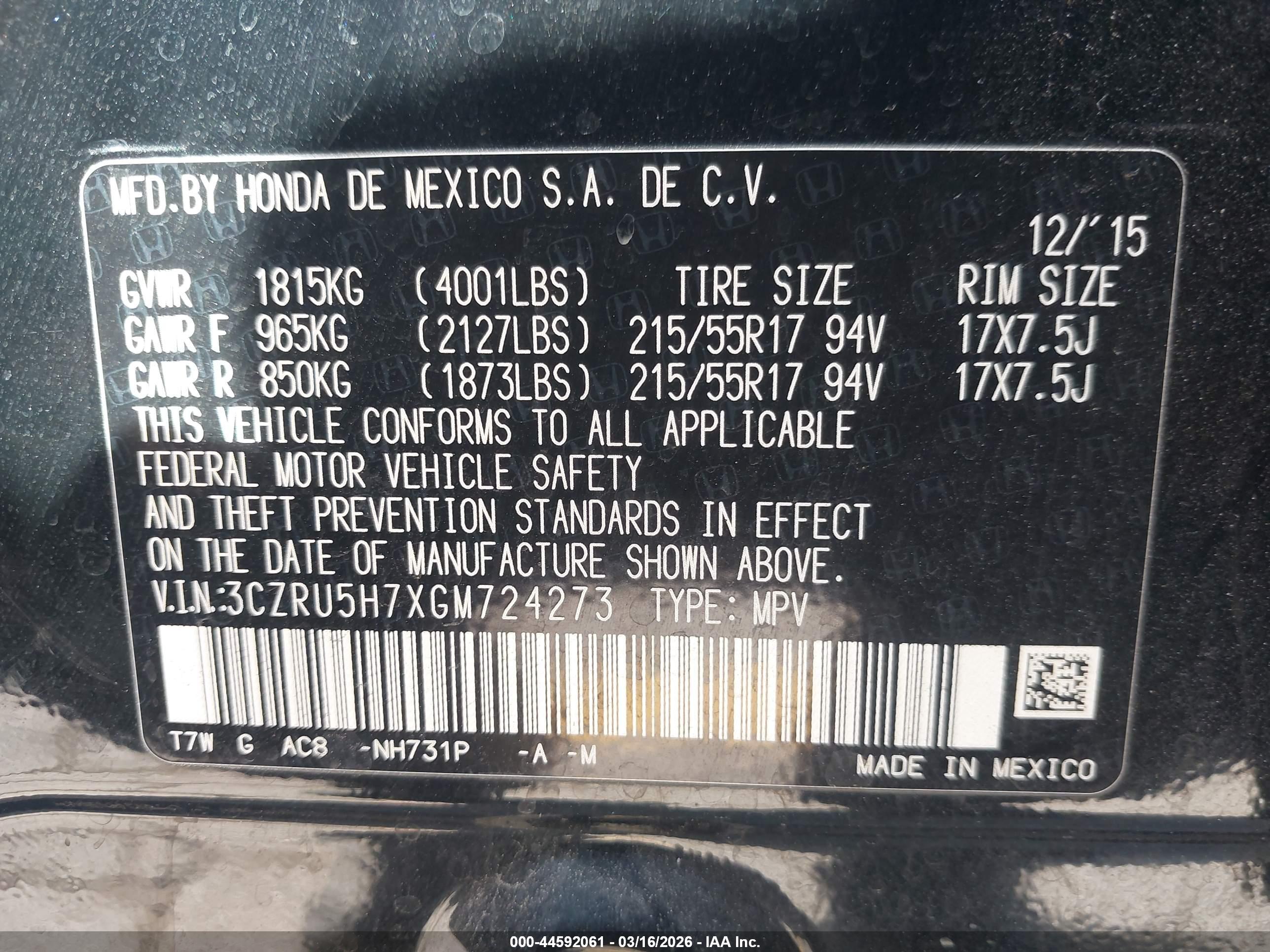 HONDA HR-V image 9