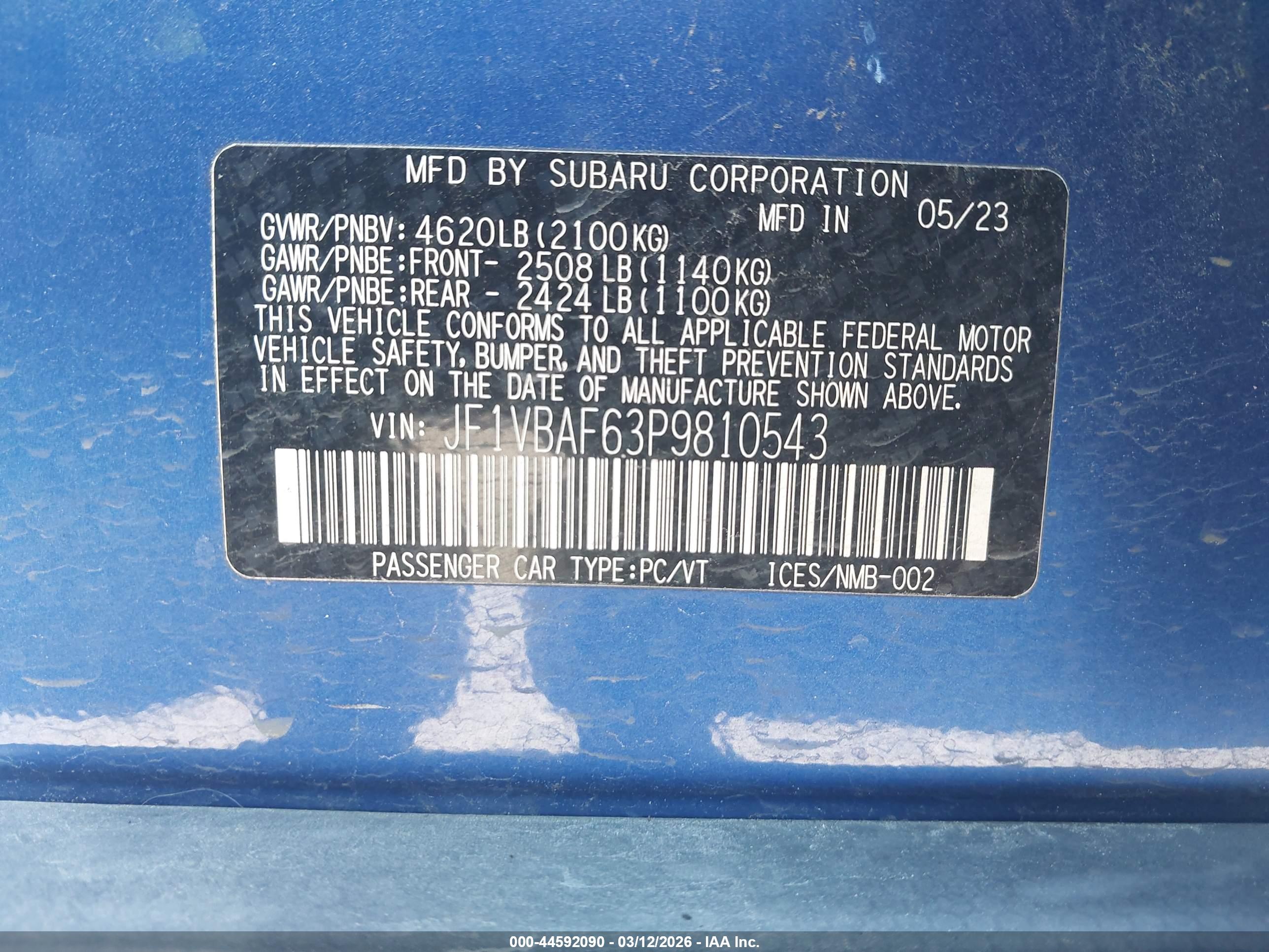 SUBARU WRX image 9