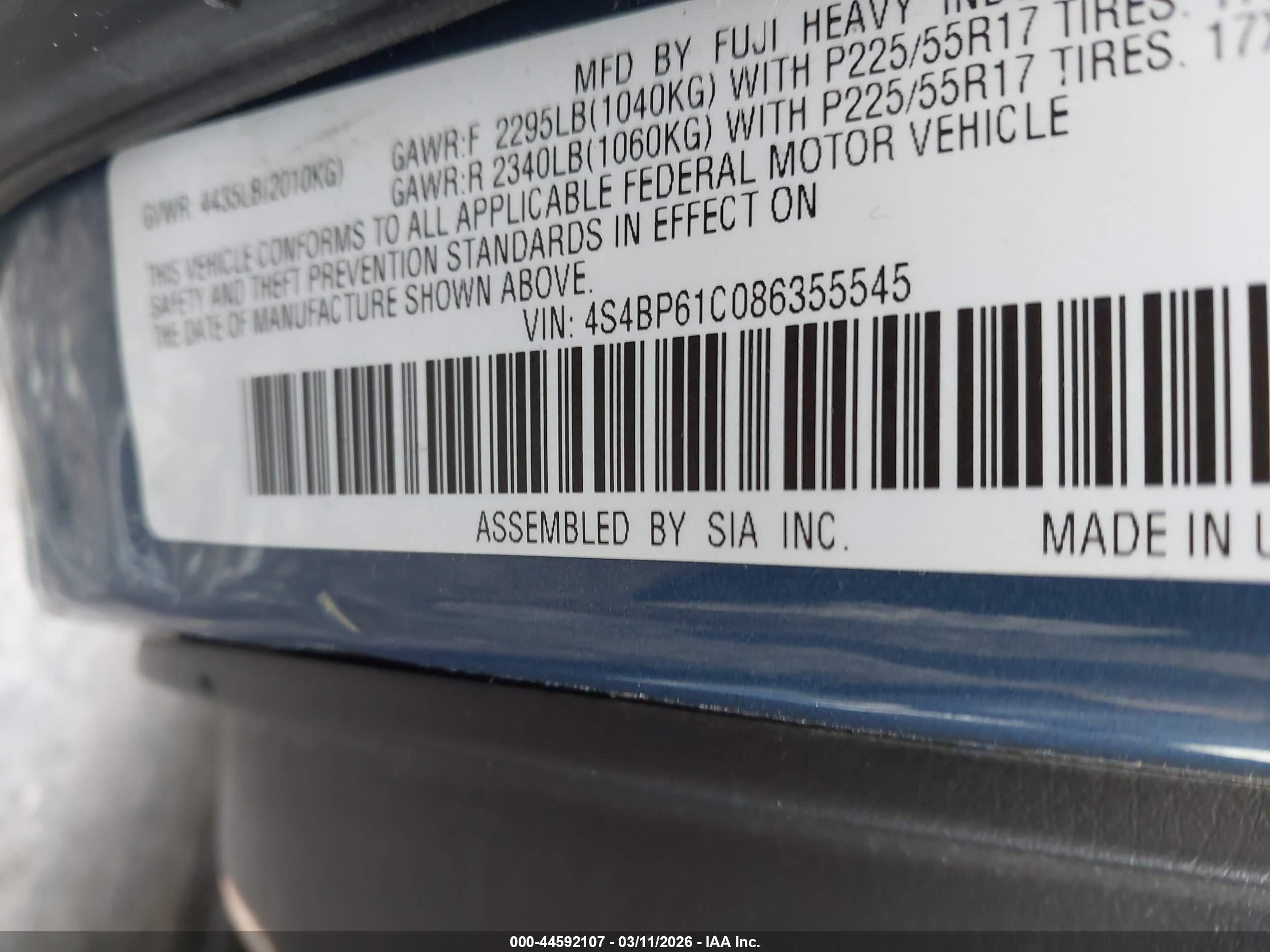 SUBARU OUTBACK image 9
