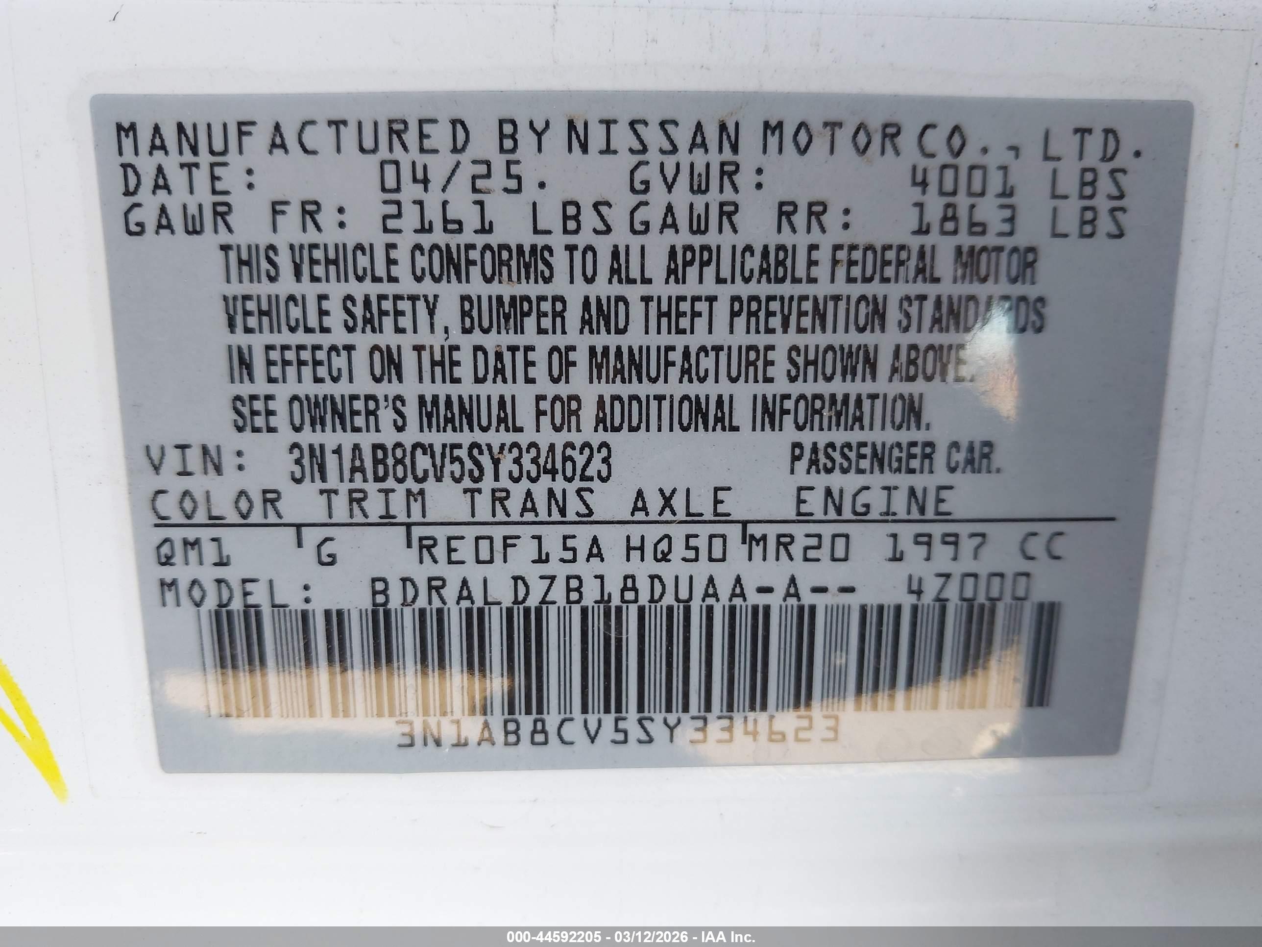 NISSAN SENTRA image 9