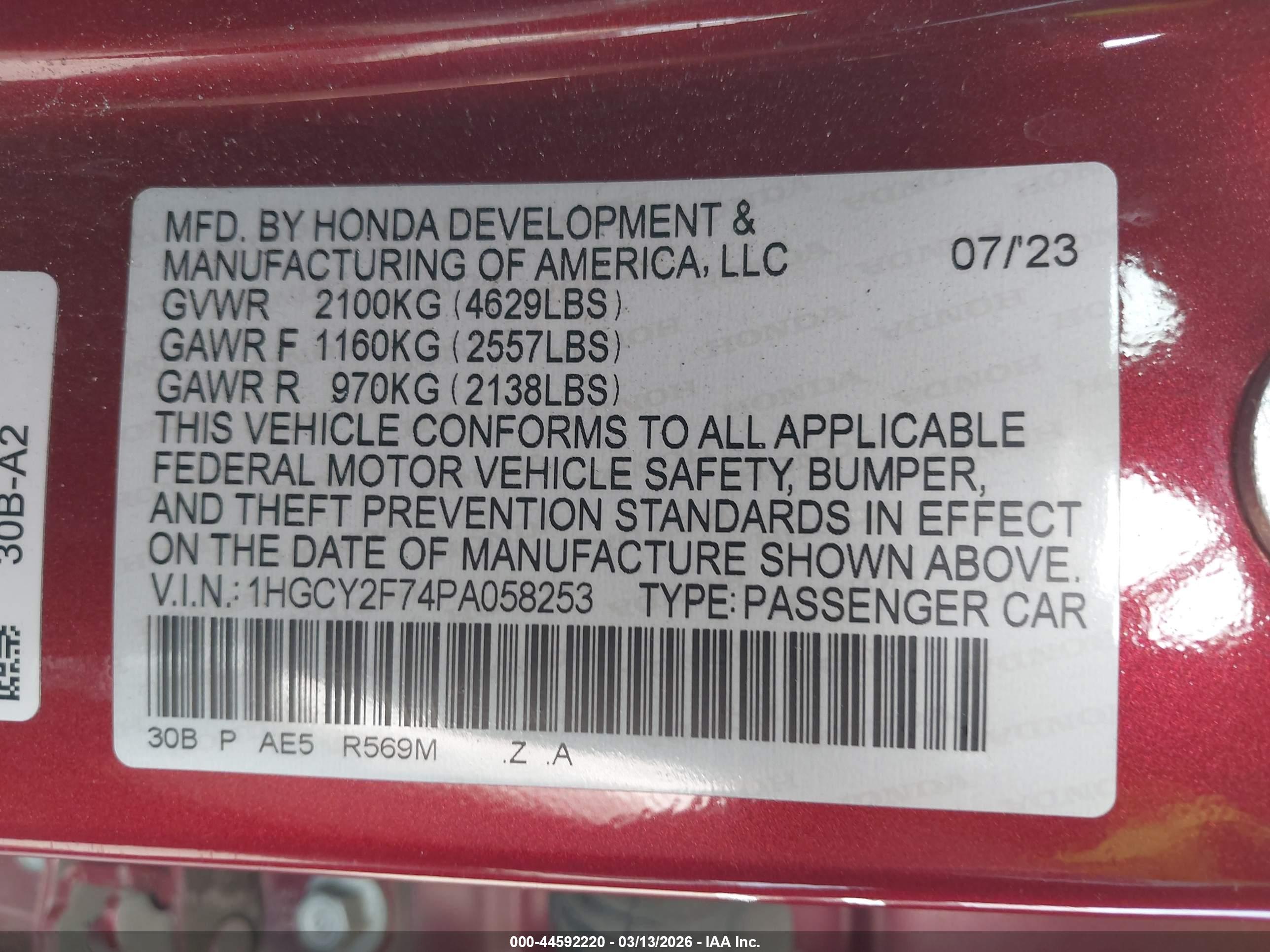 HONDA ACCORD image 9