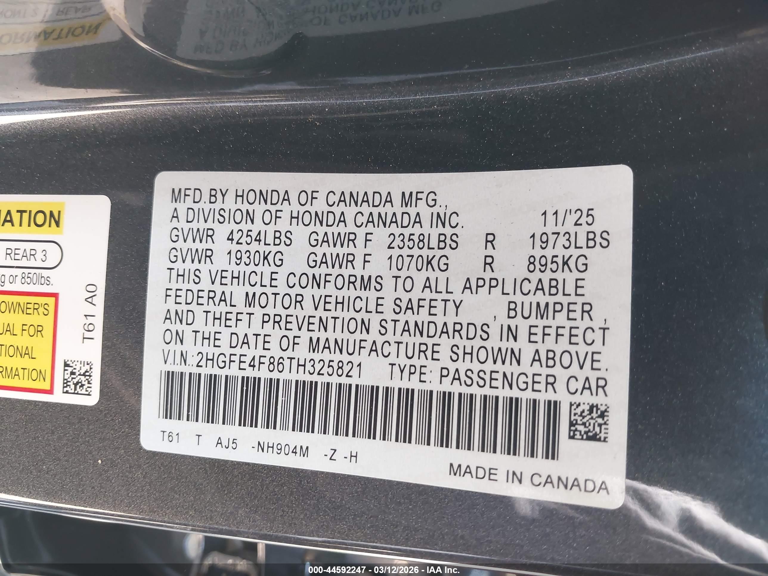 HONDA CIVIC image 9