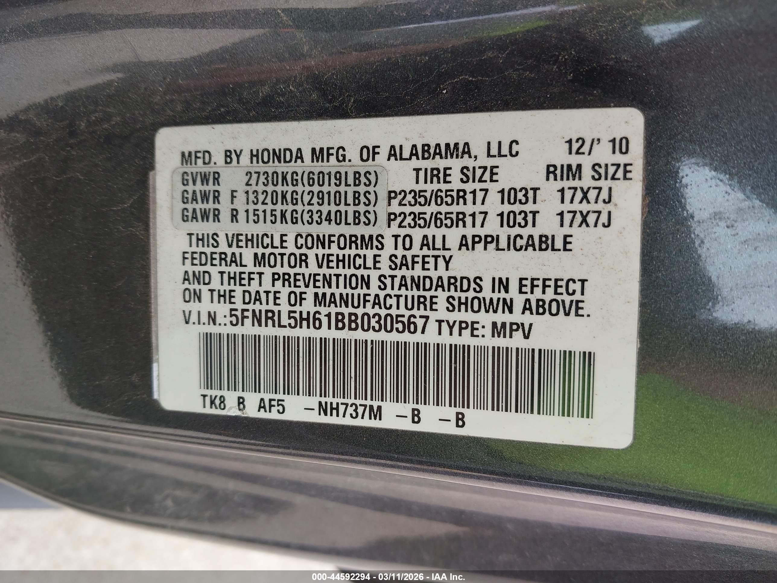 HONDA ODYSSEY image 9