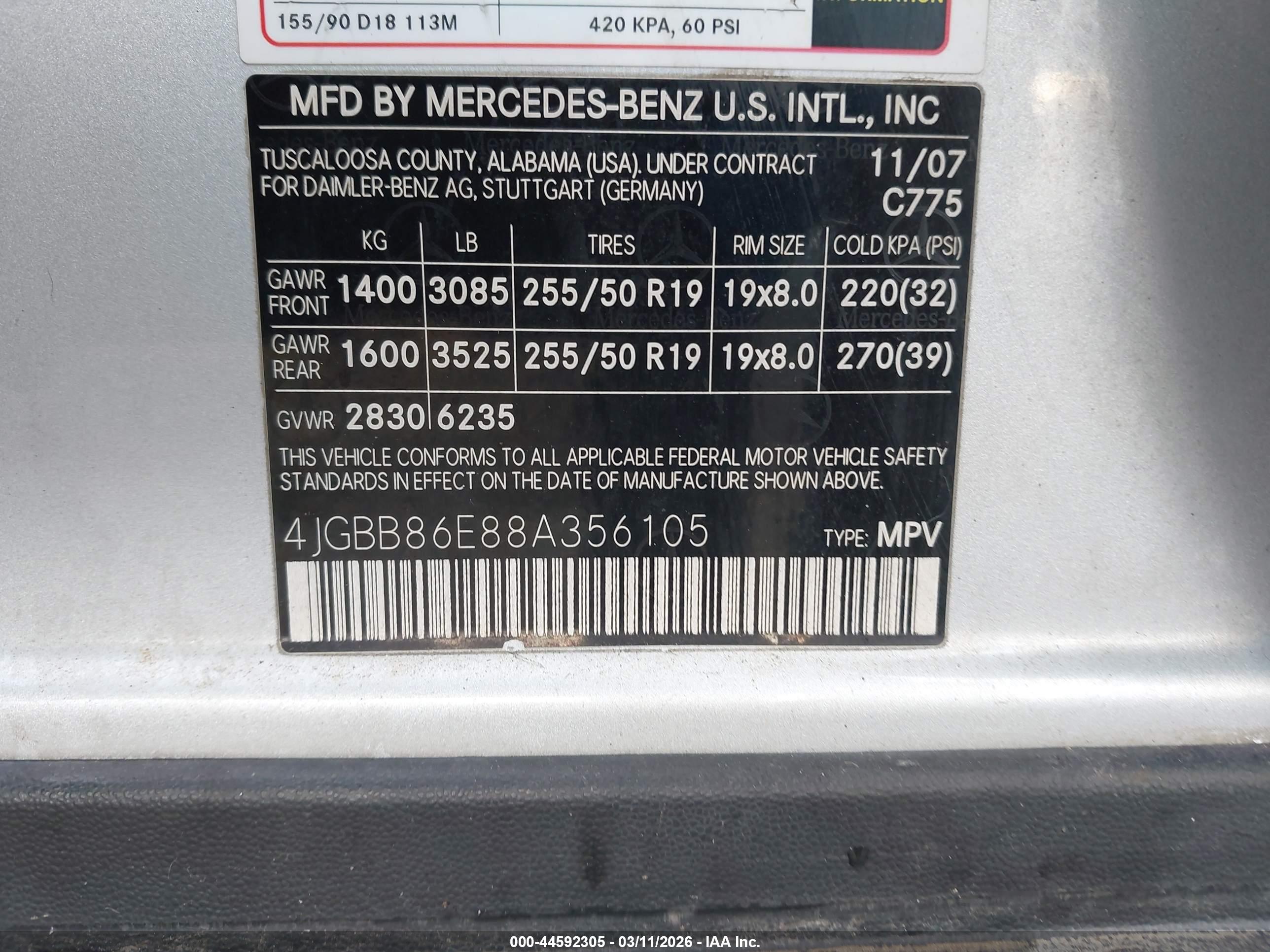 MERCEDES-BENZ ML image 9