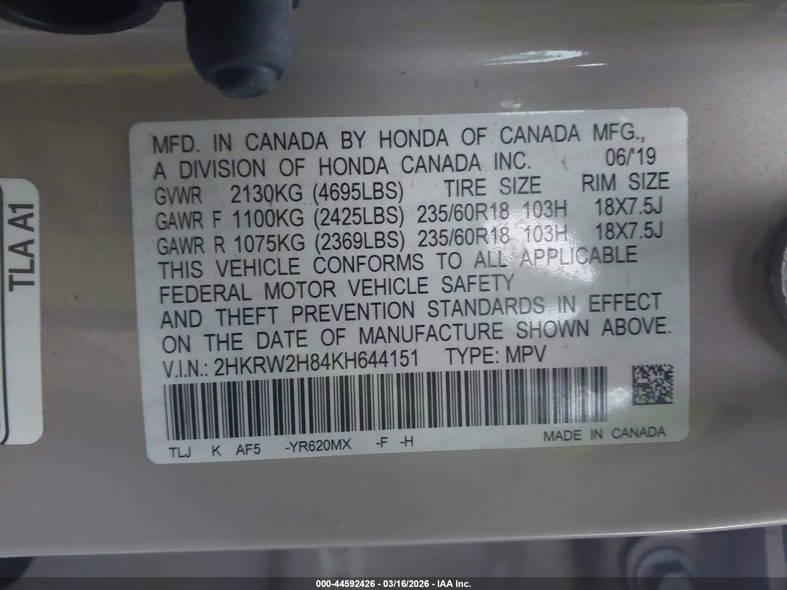 HONDA CR-V image 9