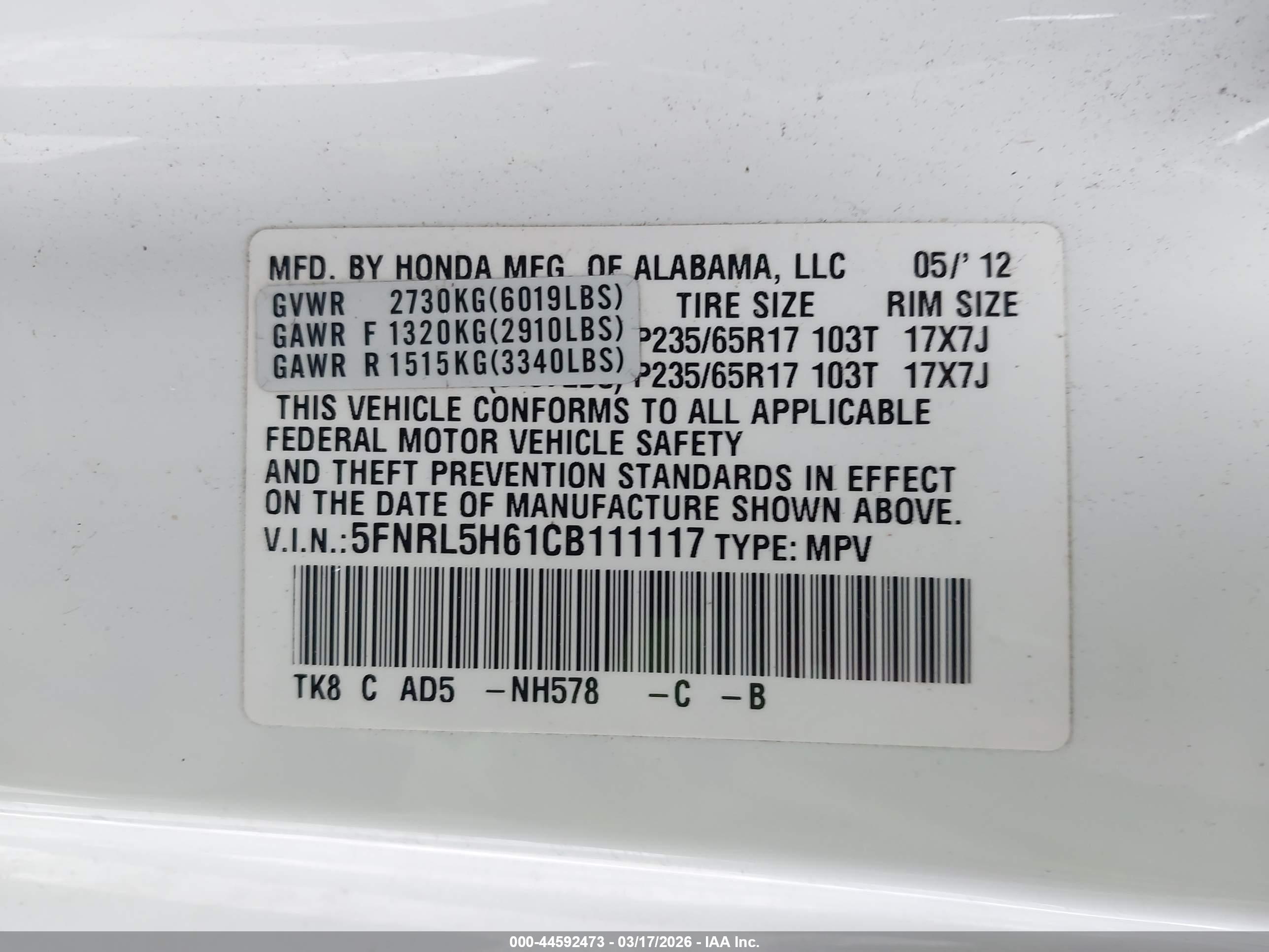 HONDA ODYSSEY image 9