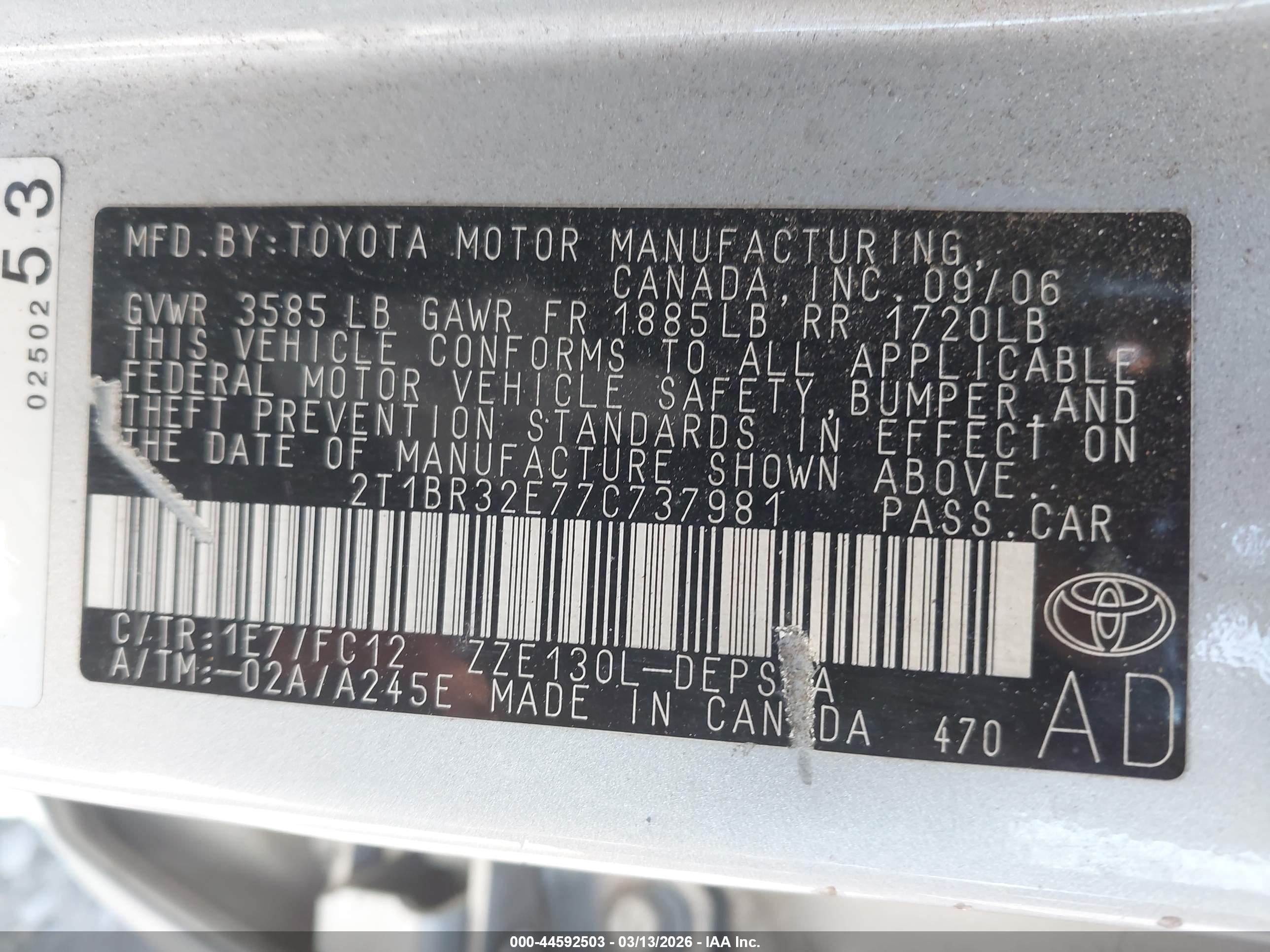 TOYOTA COROLLA image 9