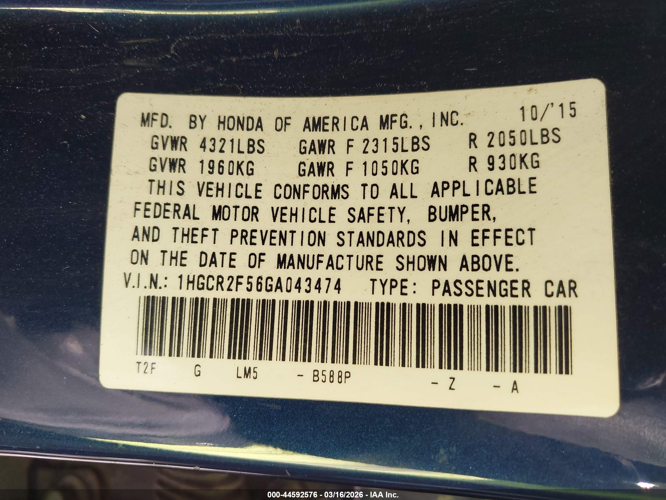 HONDA ACCORD image 9