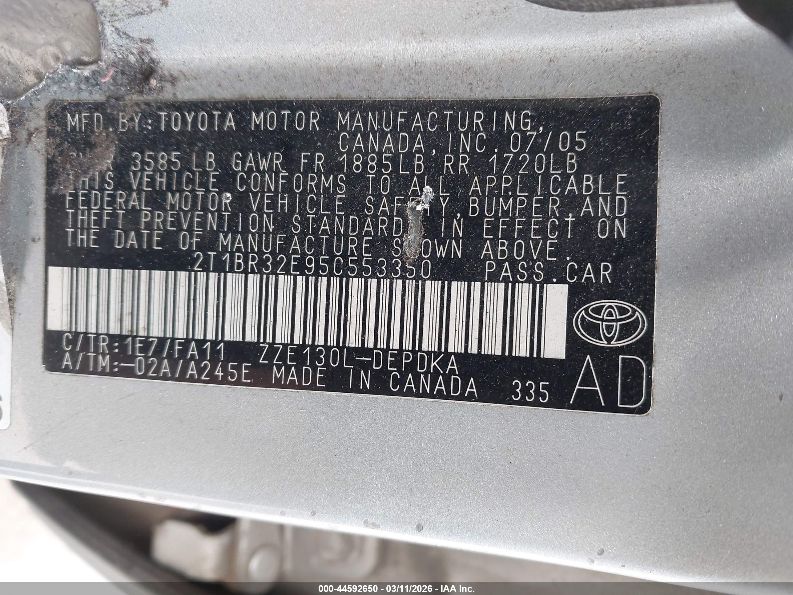TOYOTA COROLLA image 9