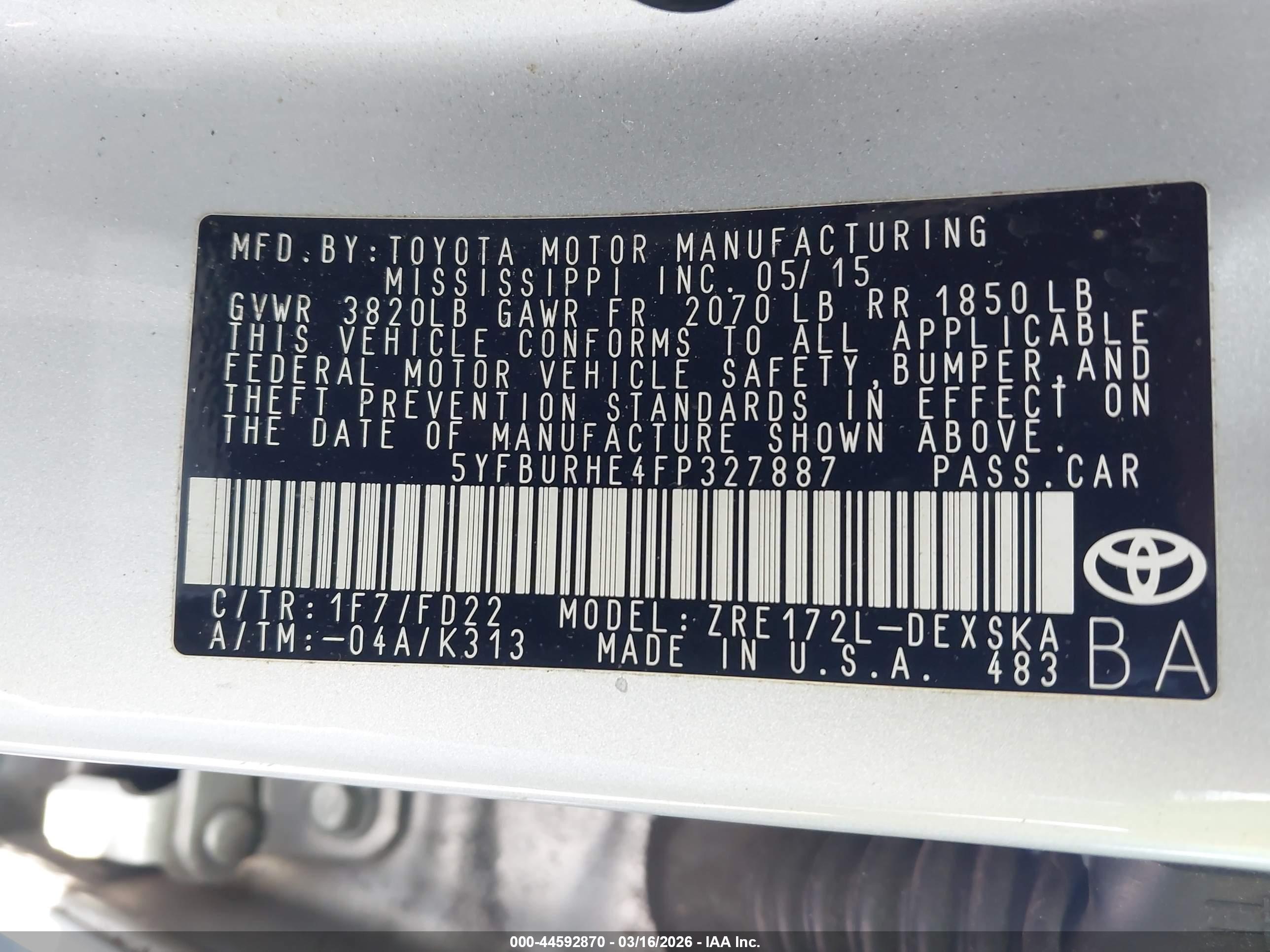 TOYOTA COROLLA image 9