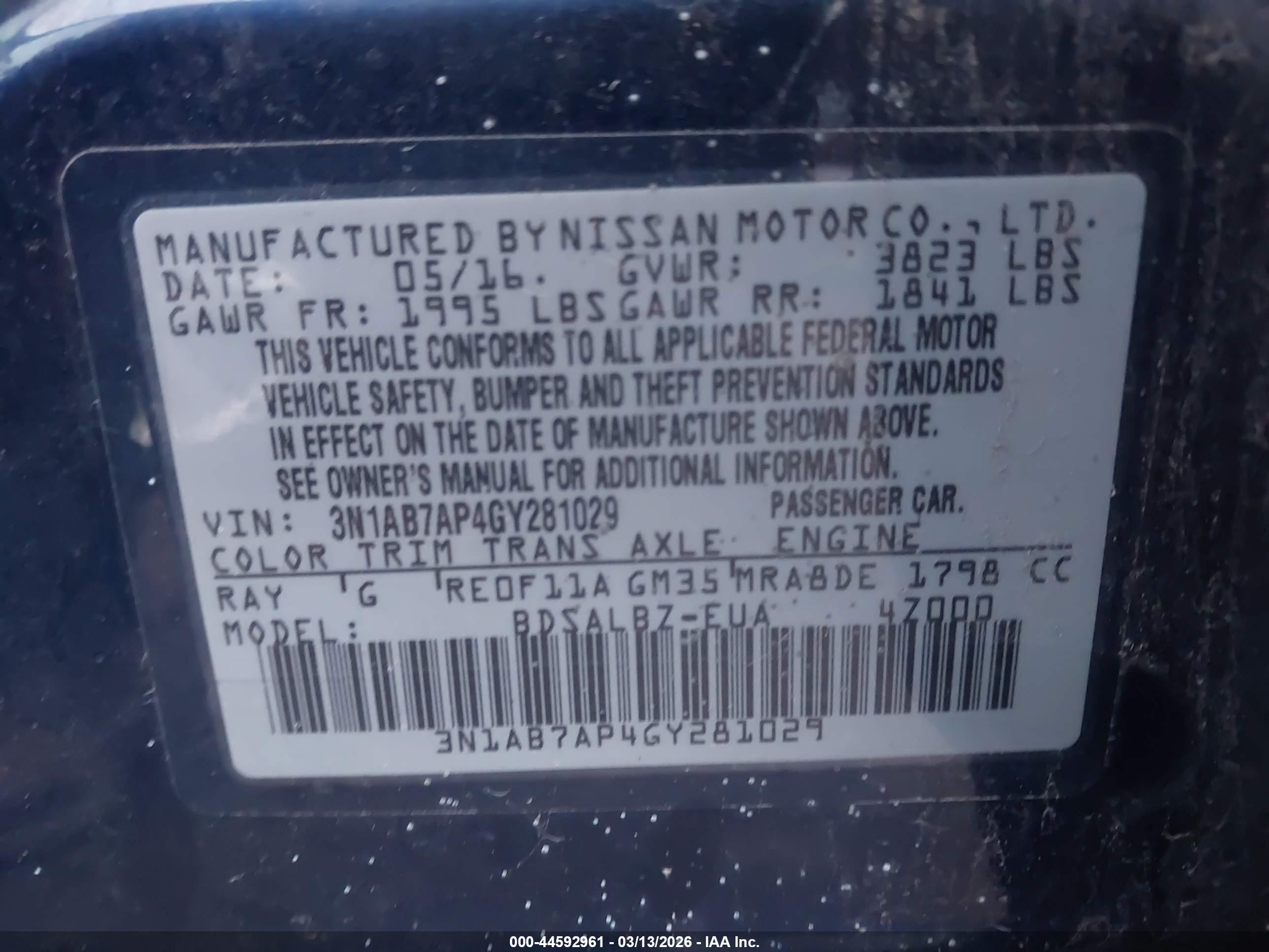 NISSAN SENTRA image 9