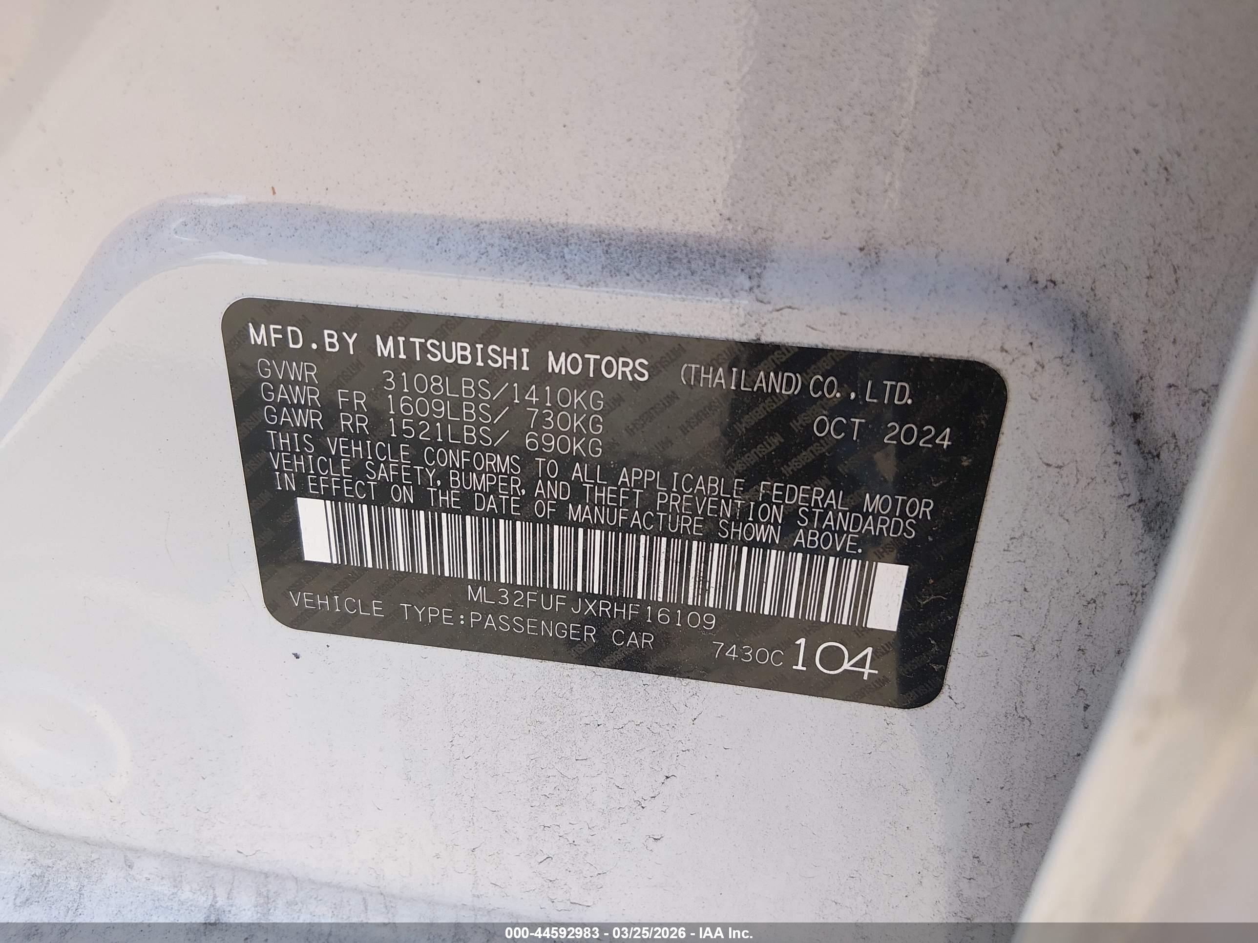 MITSUBISHI MIRAGE image 9