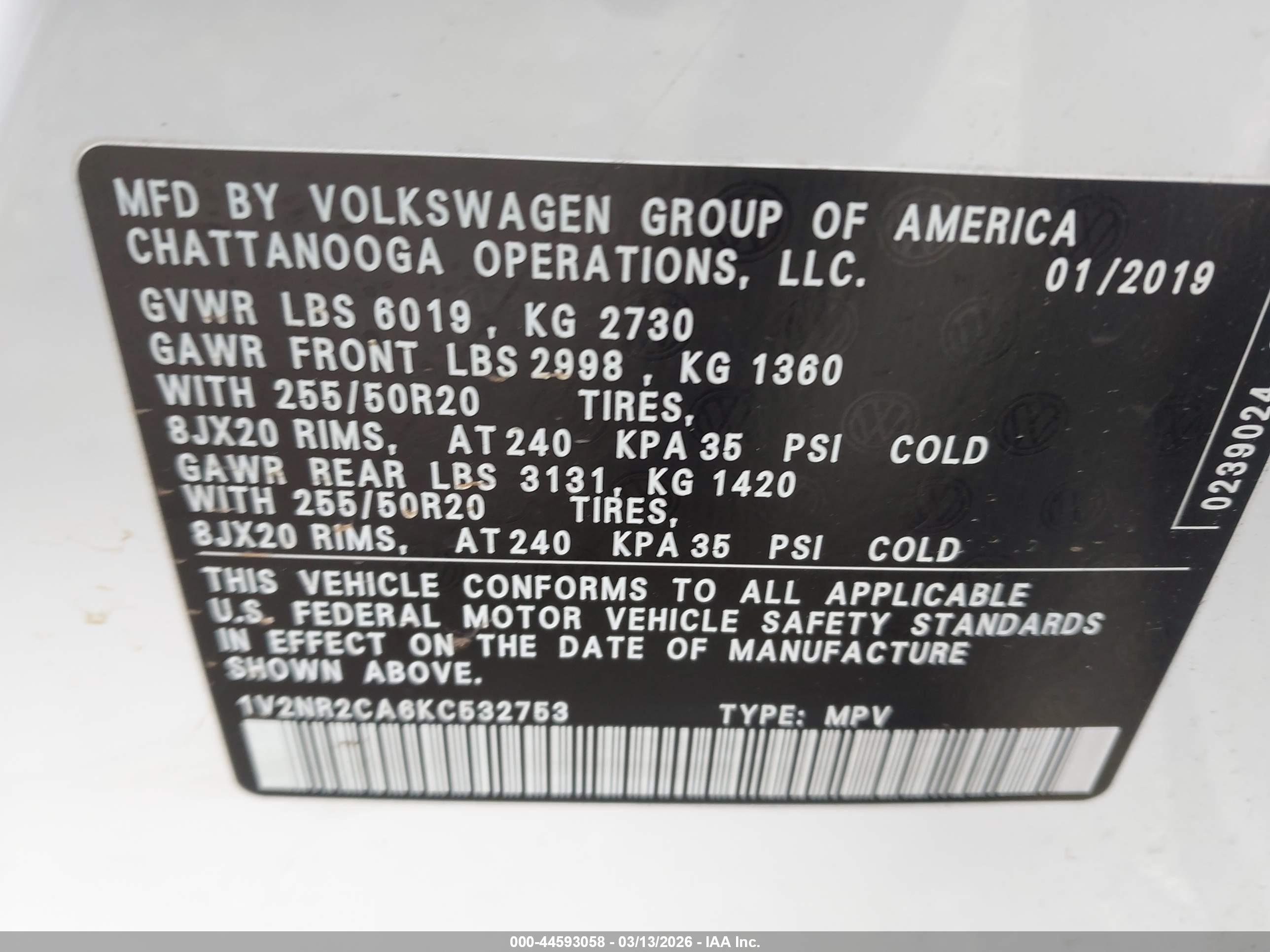 VOLKSWAGEN ATLAS image 9