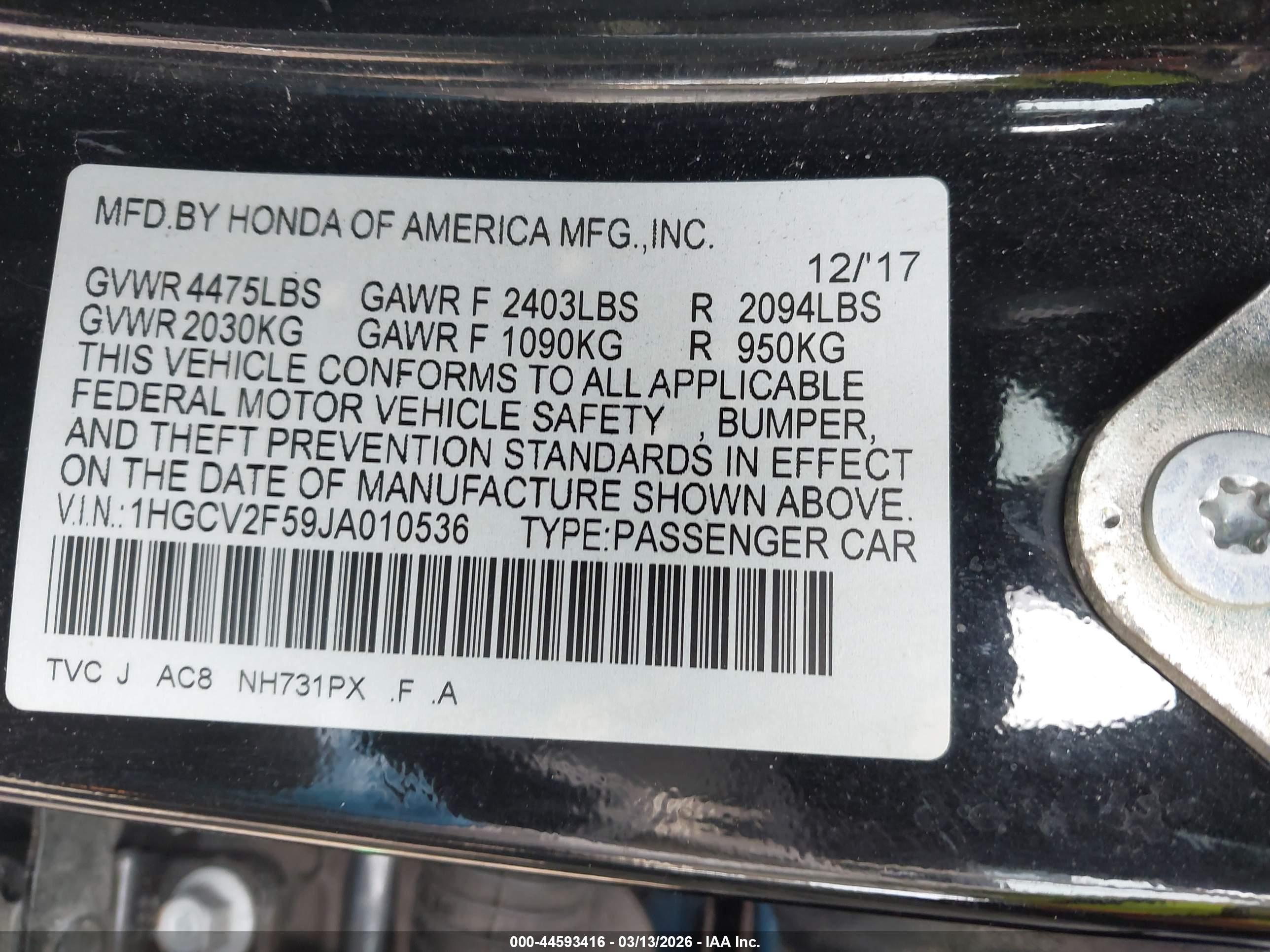 HONDA ACCORD image 9