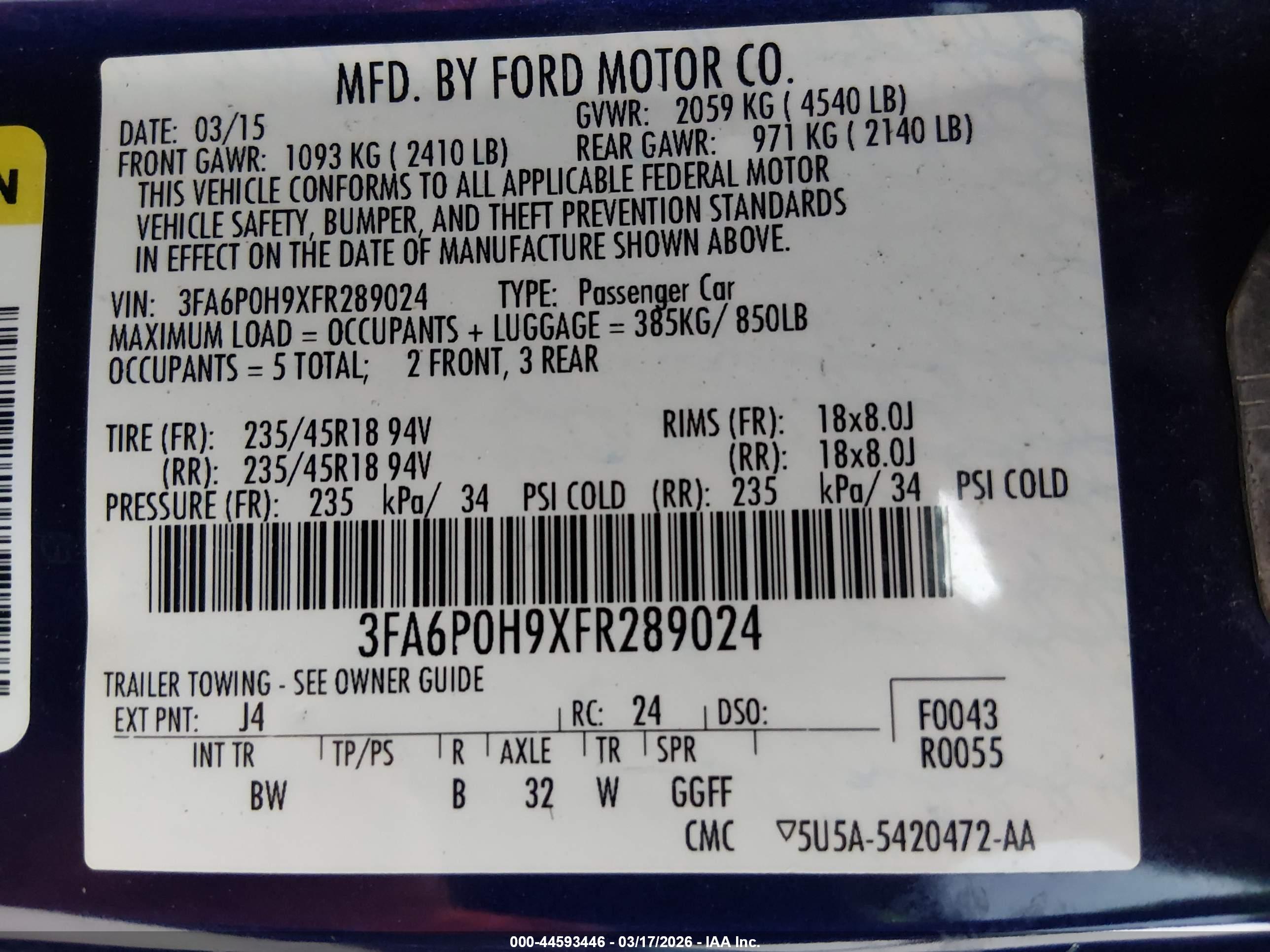 FORD FUSION image 9