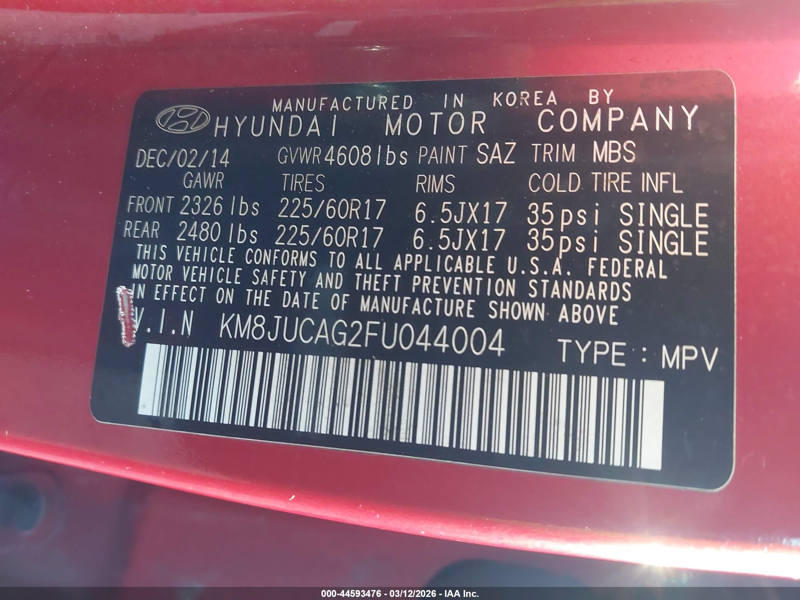 HYUNDAI TUCSON image 9