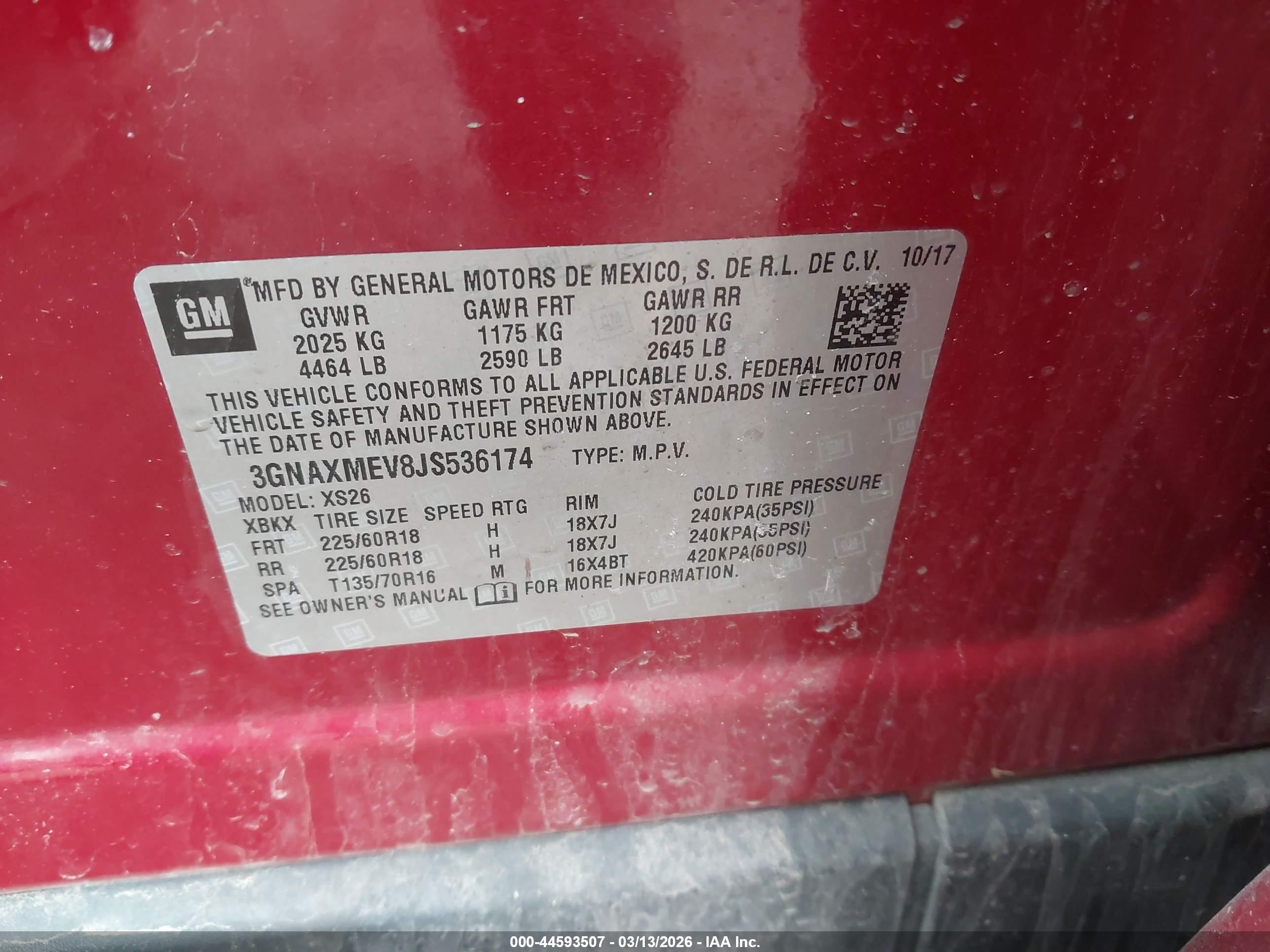 CHEVROLET EQUINOX image 9