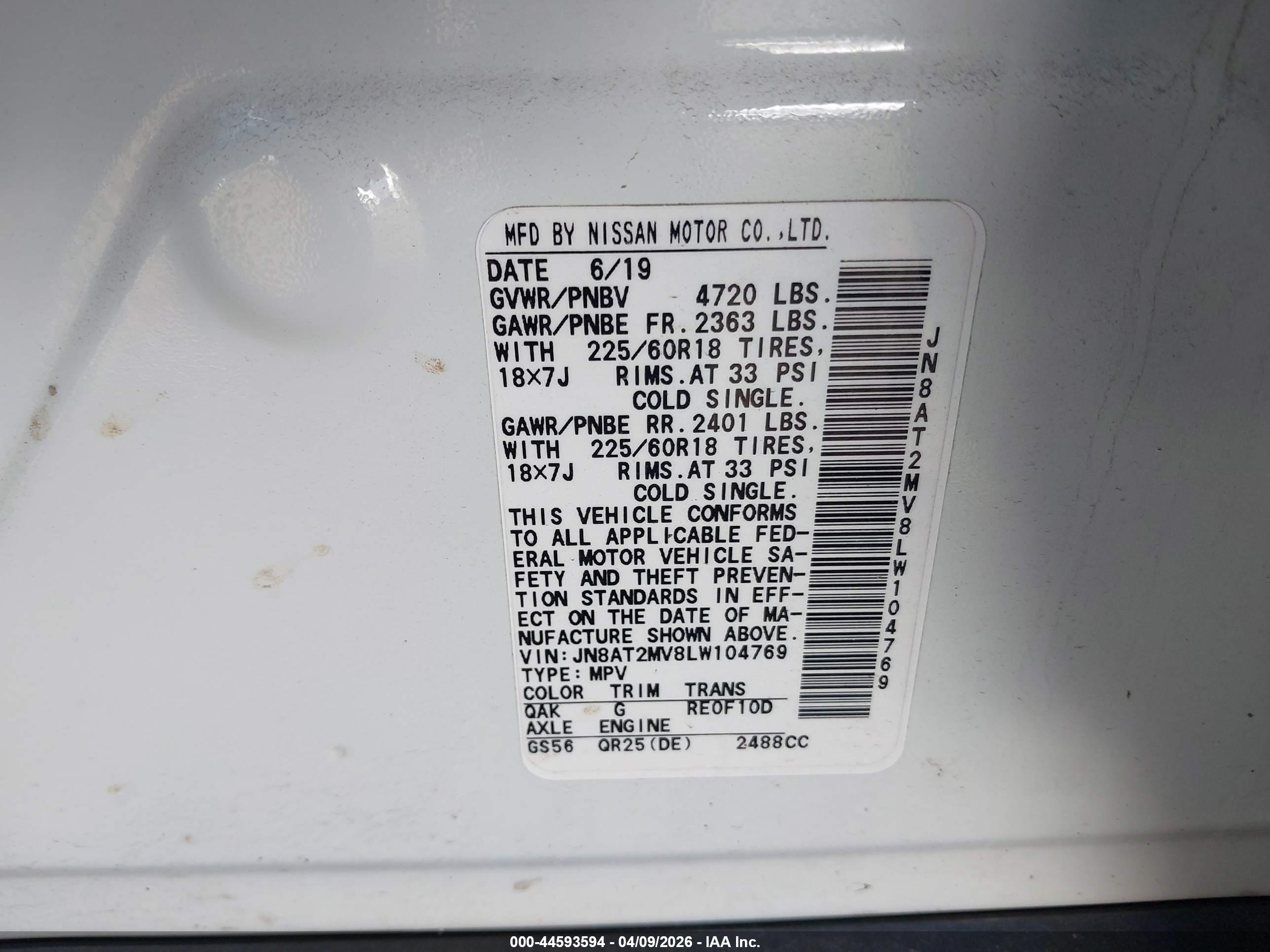NISSAN ROGUE image 9