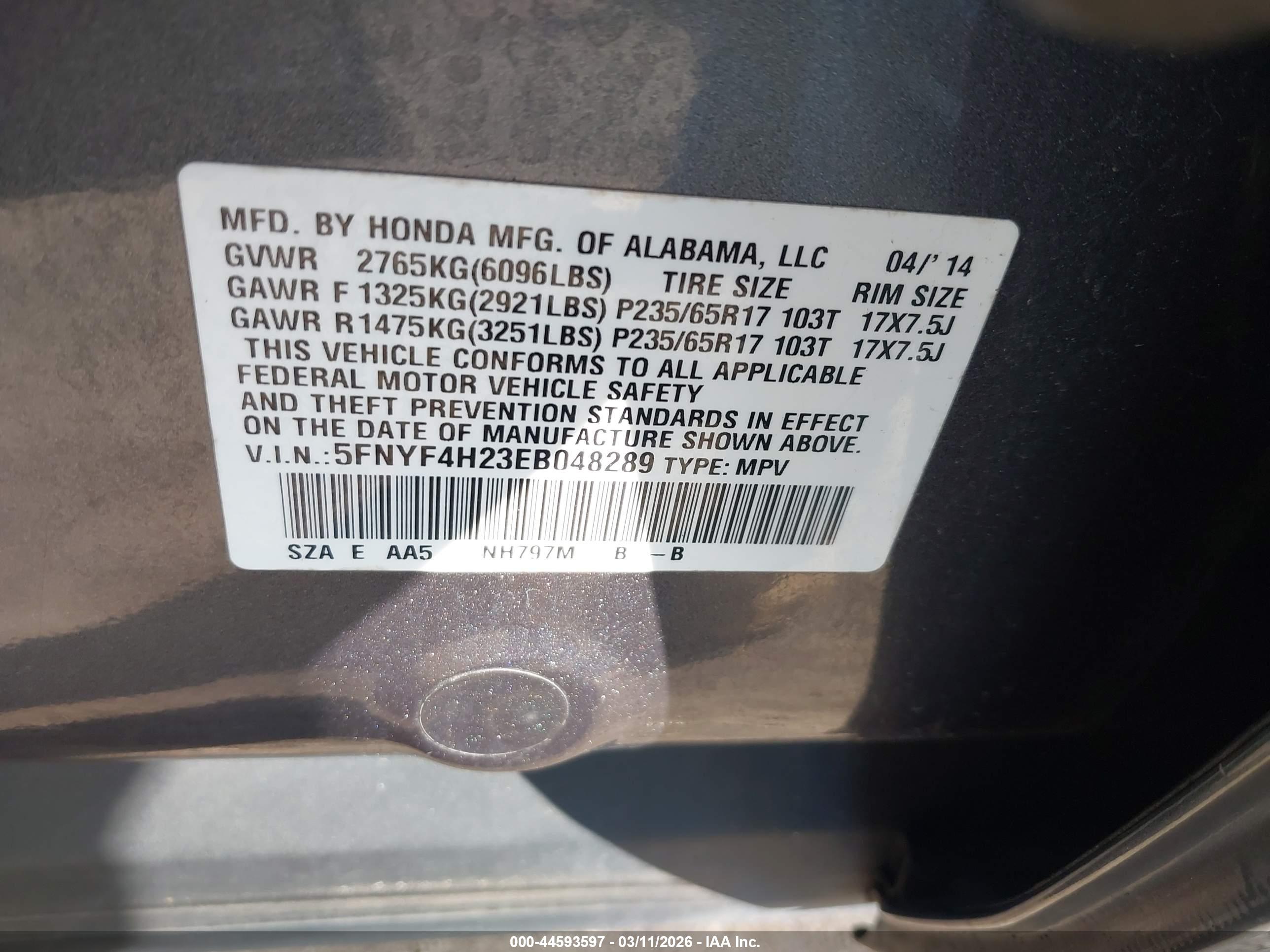 HONDA PILOT image 9