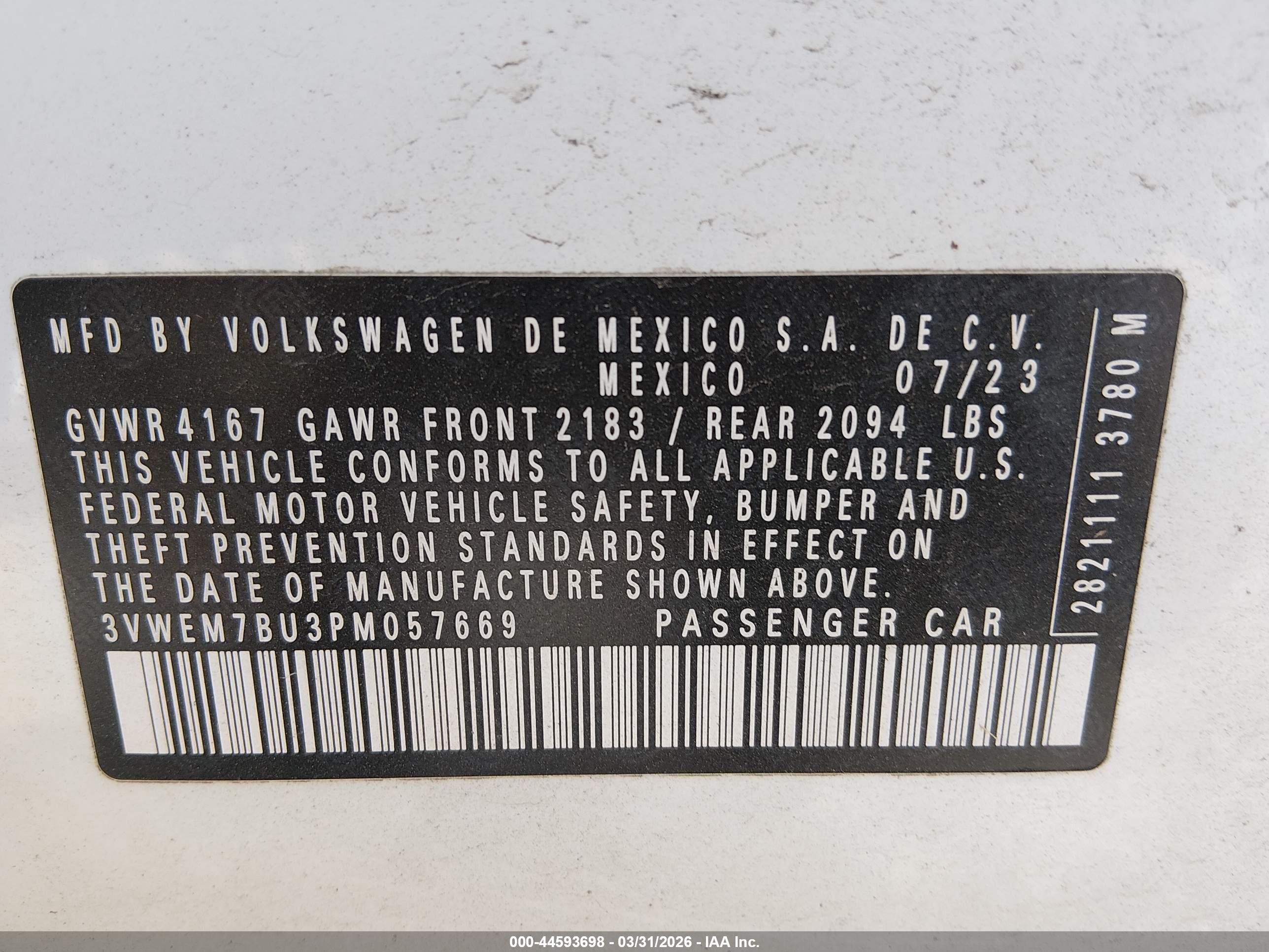 VOLKSWAGEN JETTA image 9