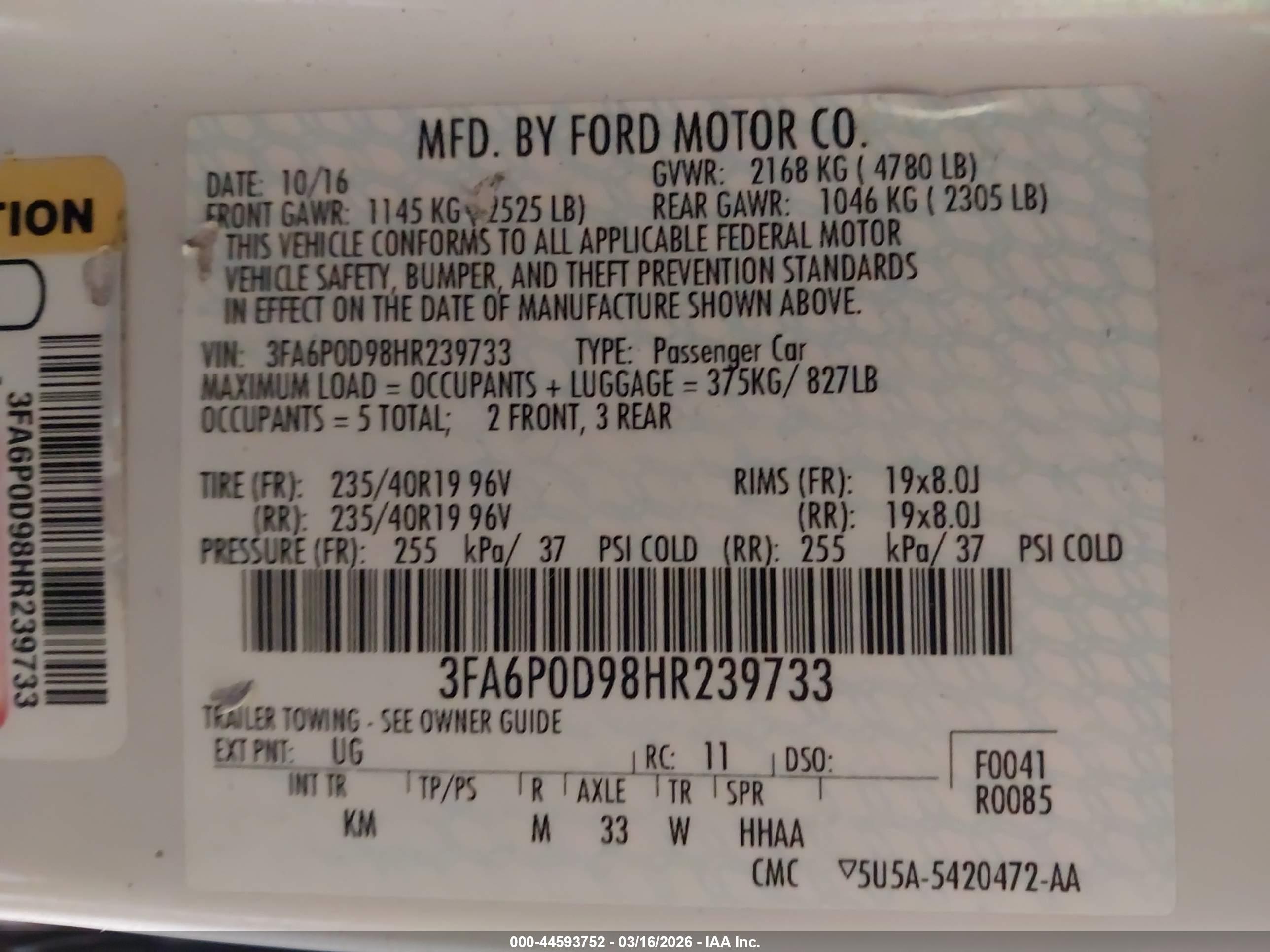 FORD FUSION image 9