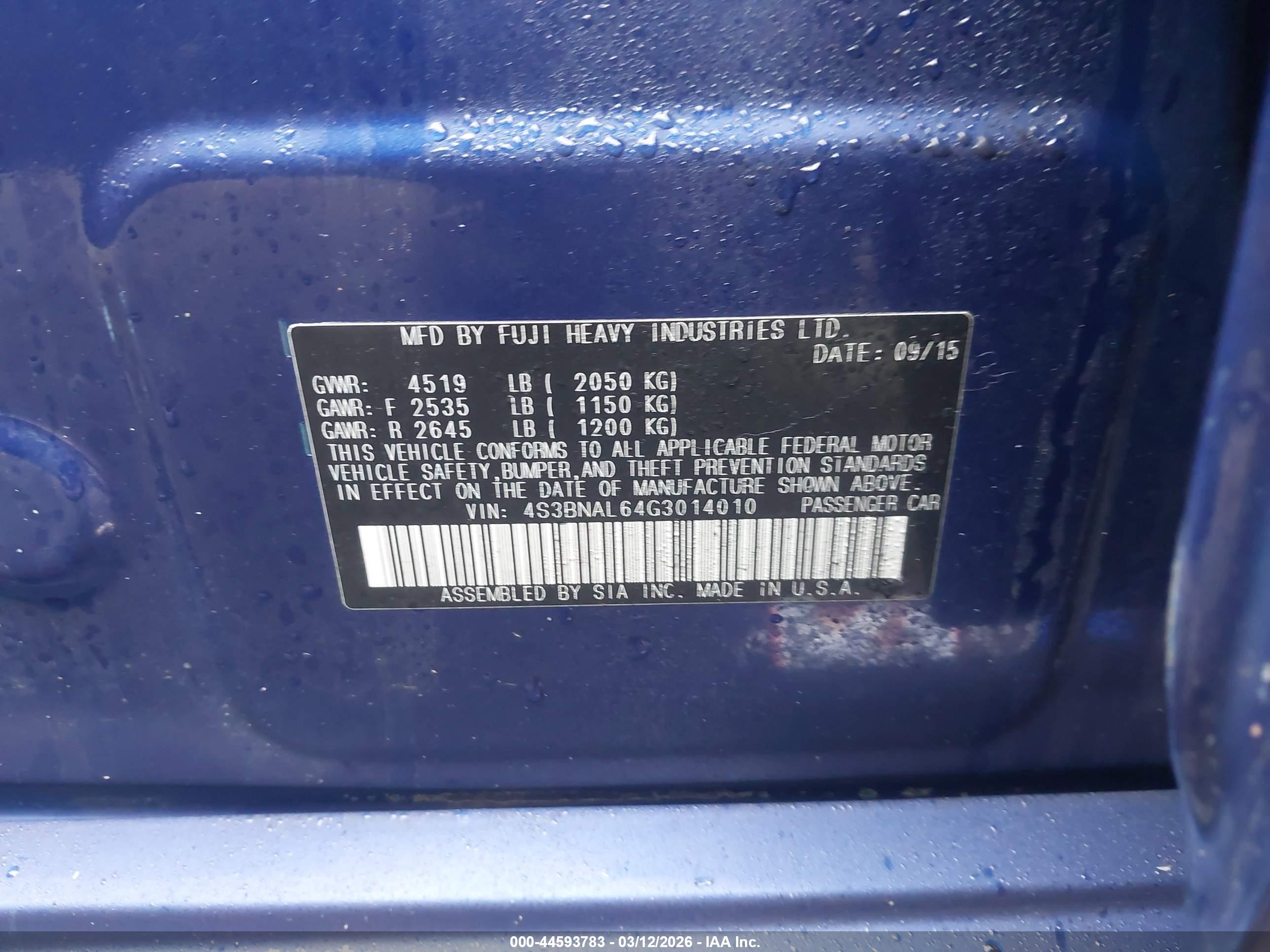 SUBARU LEGACY image 9