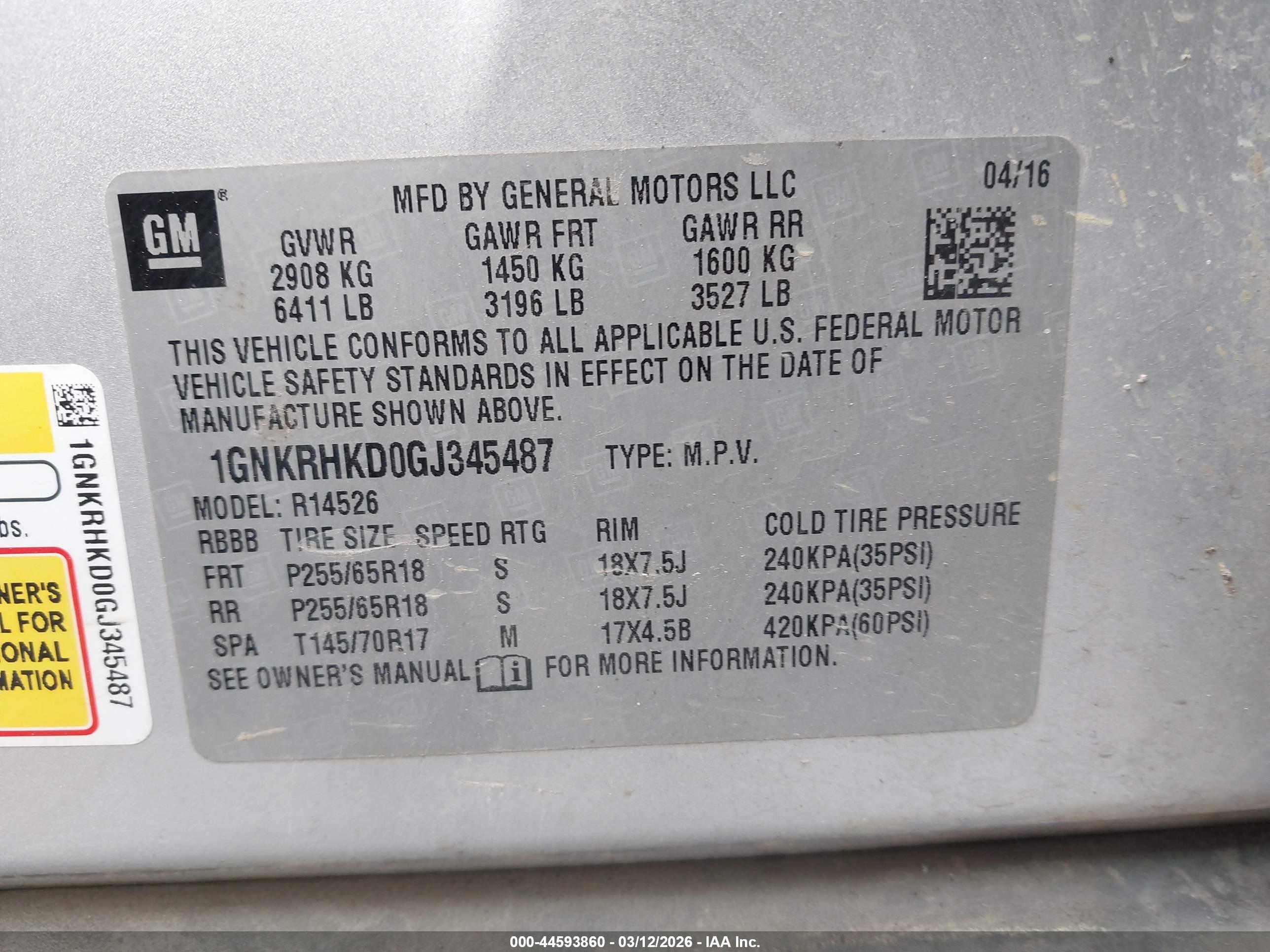 CHEVROLET TRAVERSE image 9