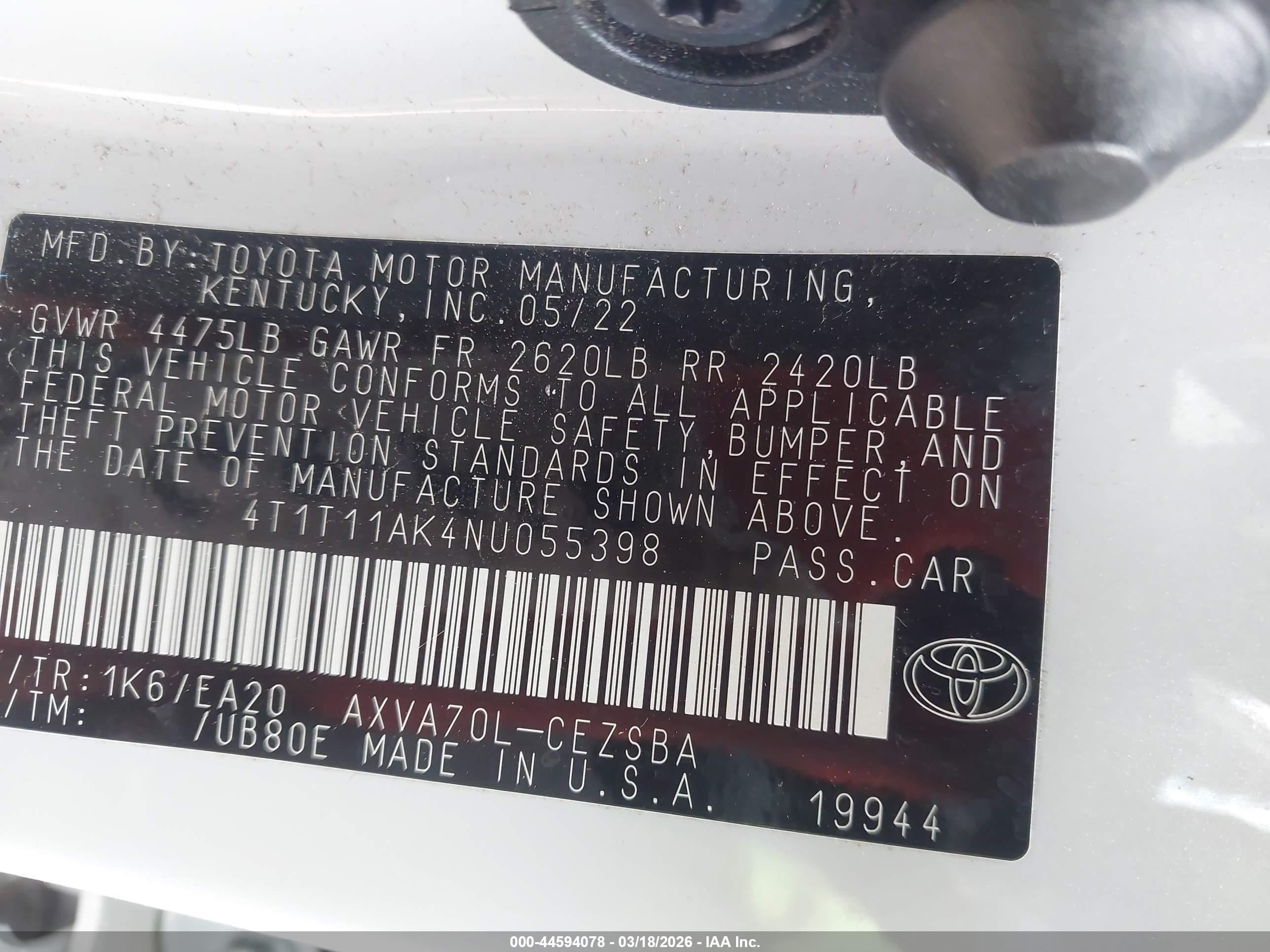 TOYOTA CAMRY image 9