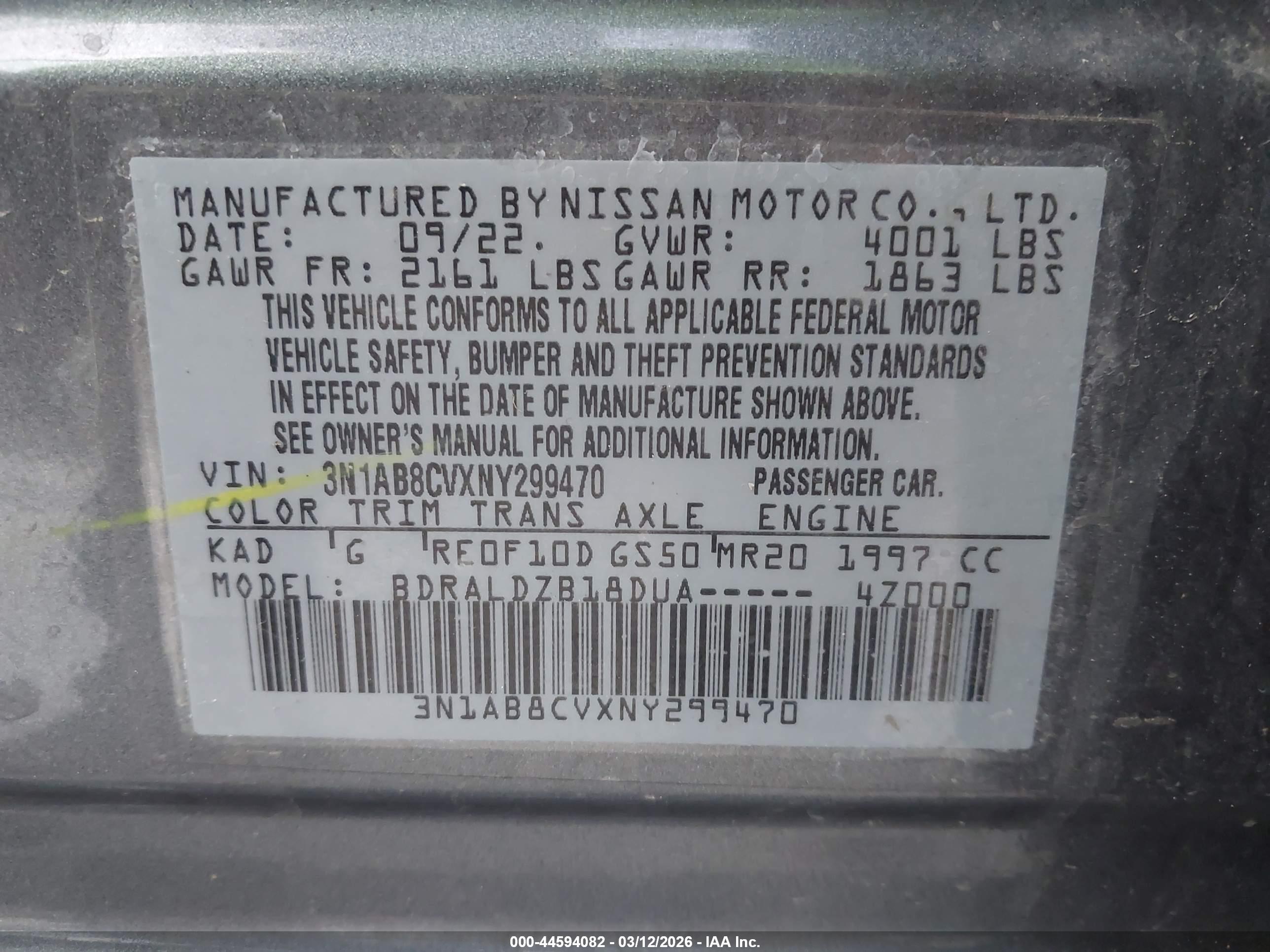 NISSAN SENTRA image 9