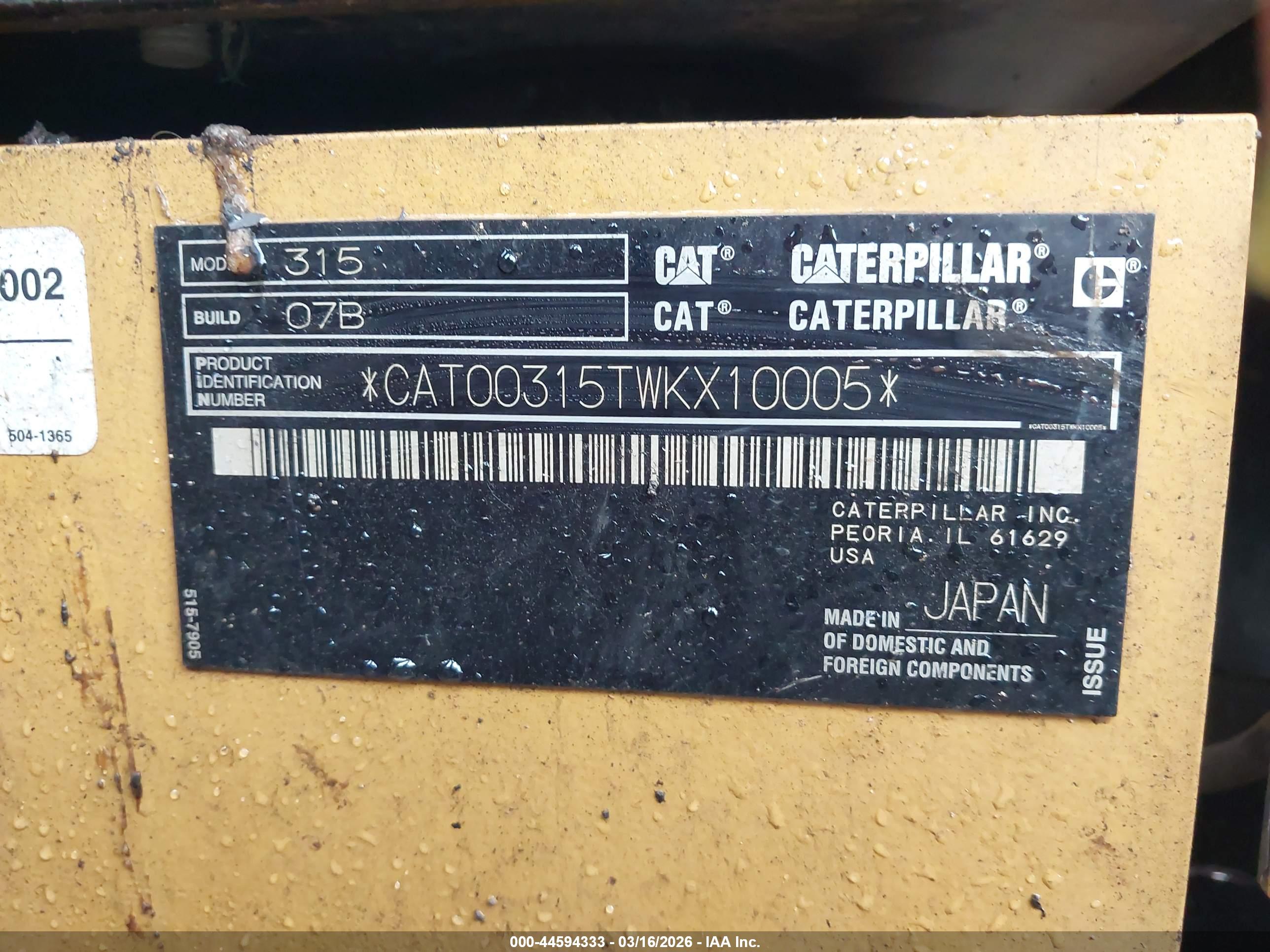 CATERPILLAR 315-07 image 9