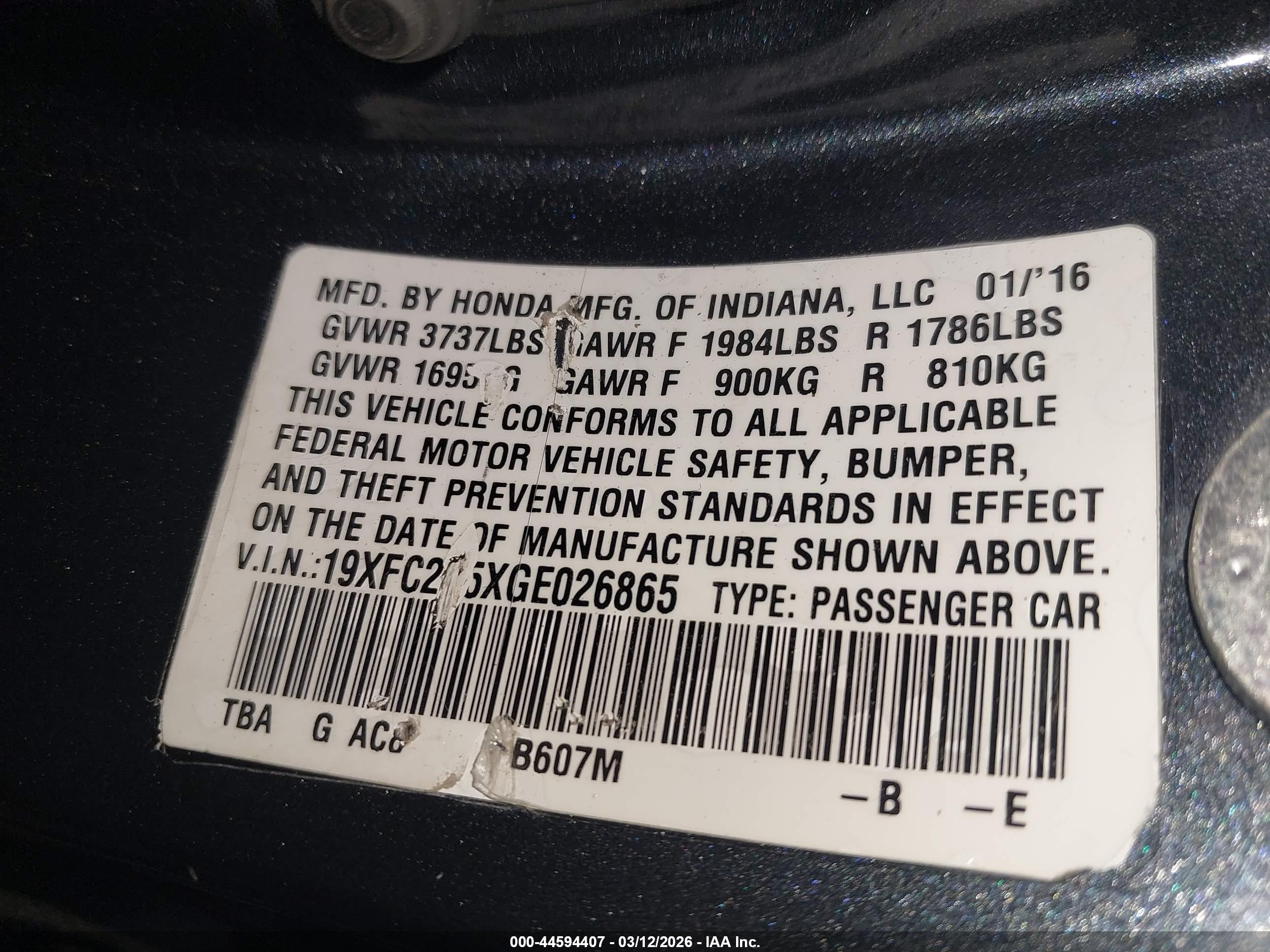 HONDA CIVIC image 9