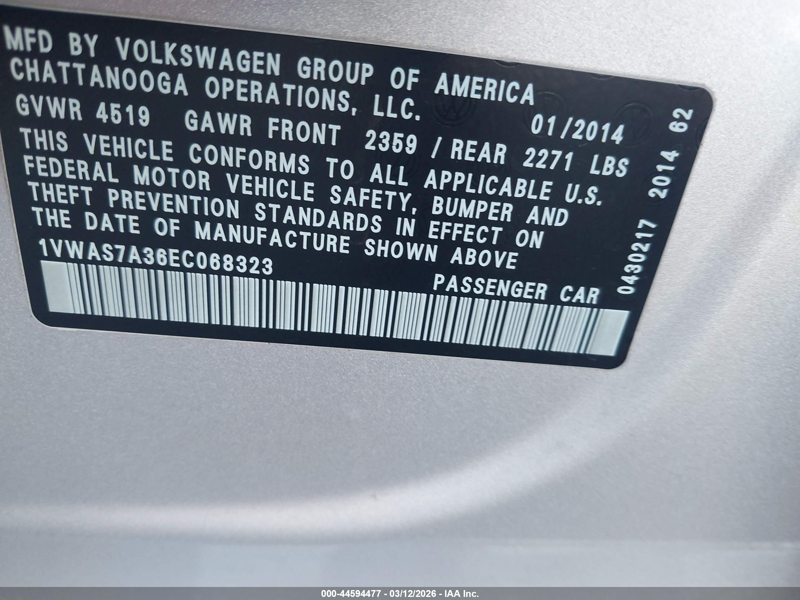 VOLKSWAGEN PASSAT image 9