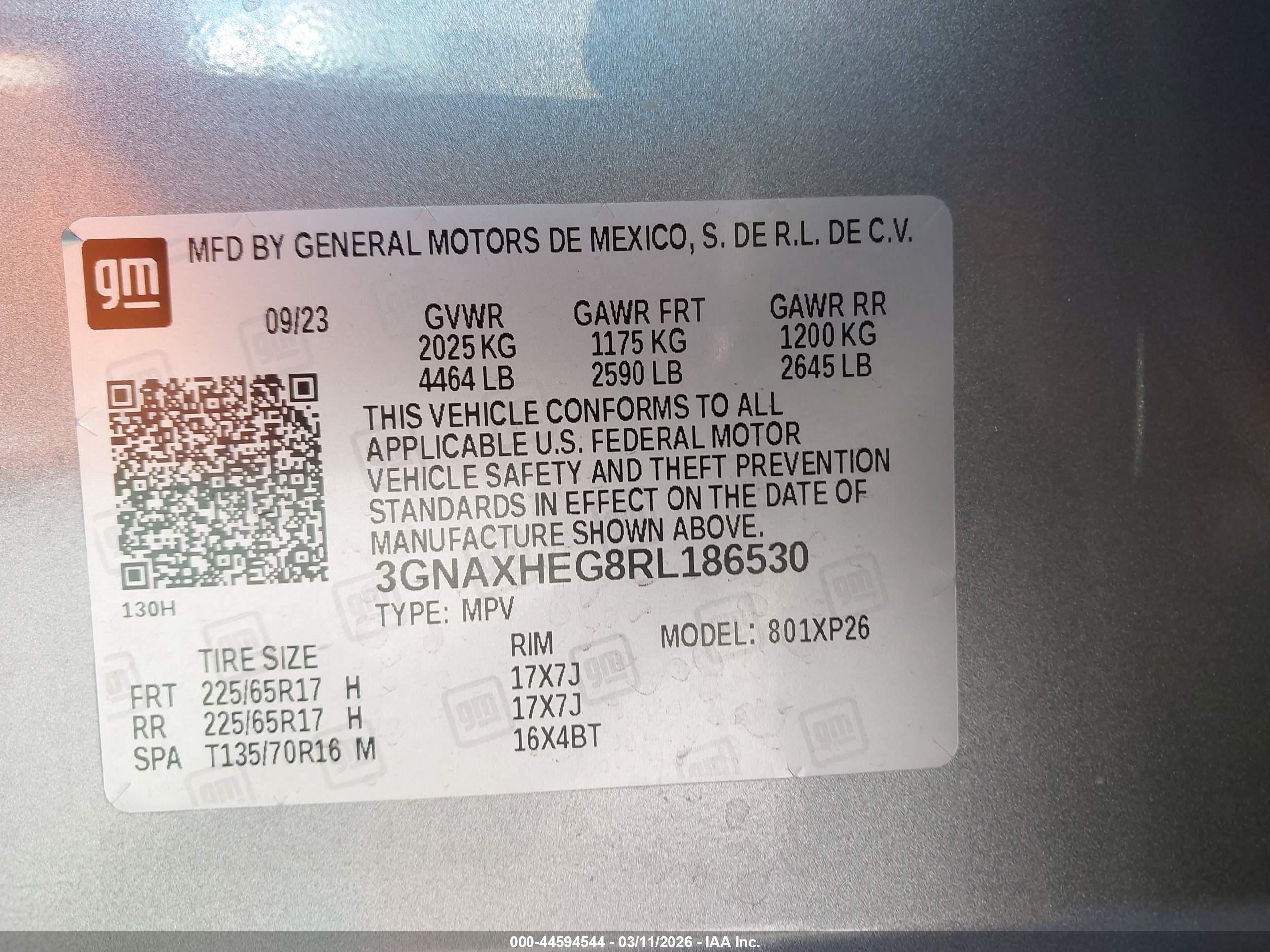CHEVROLET EQUINOX image 9
