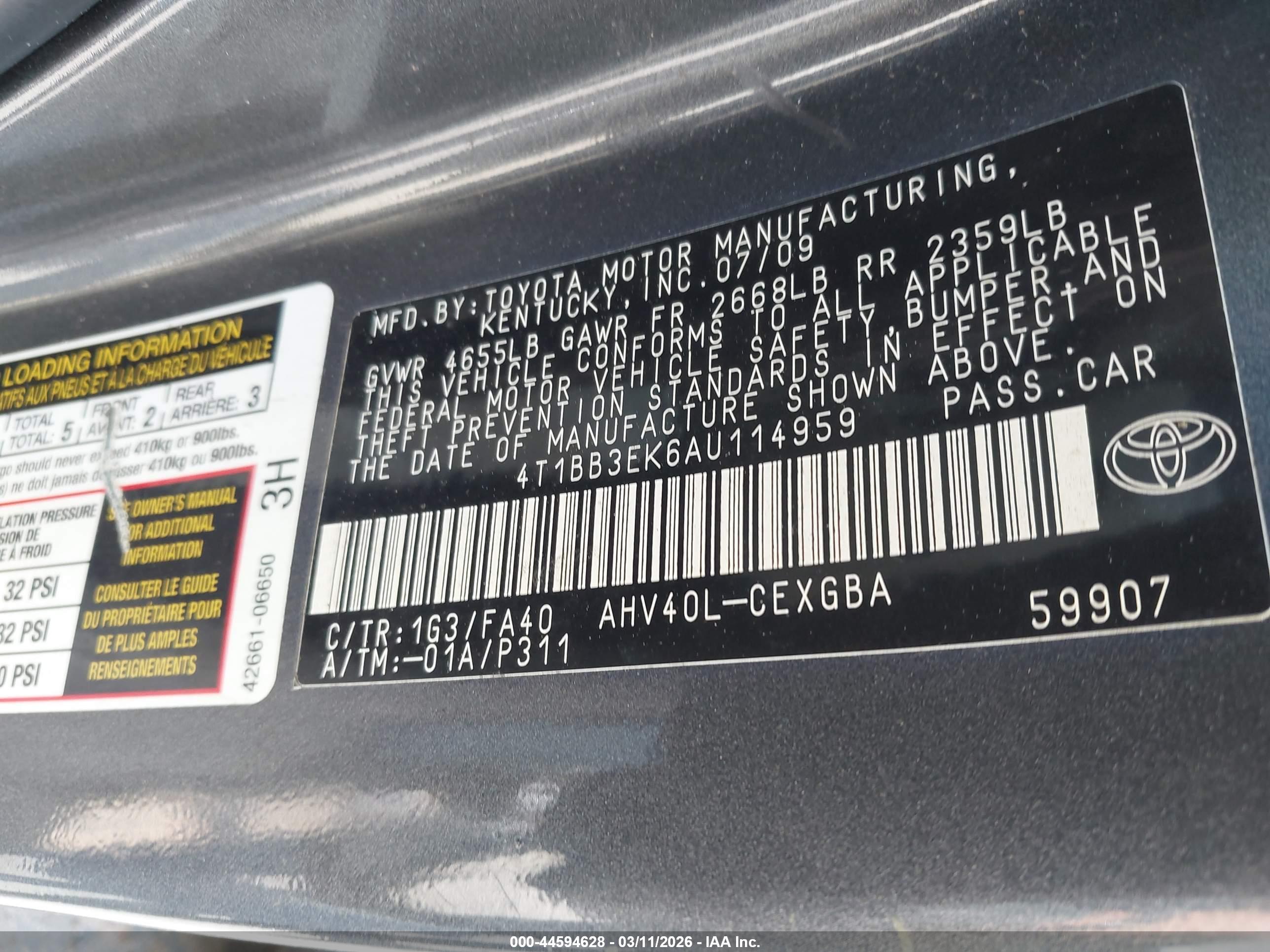 TOYOTA CAMRY image 9