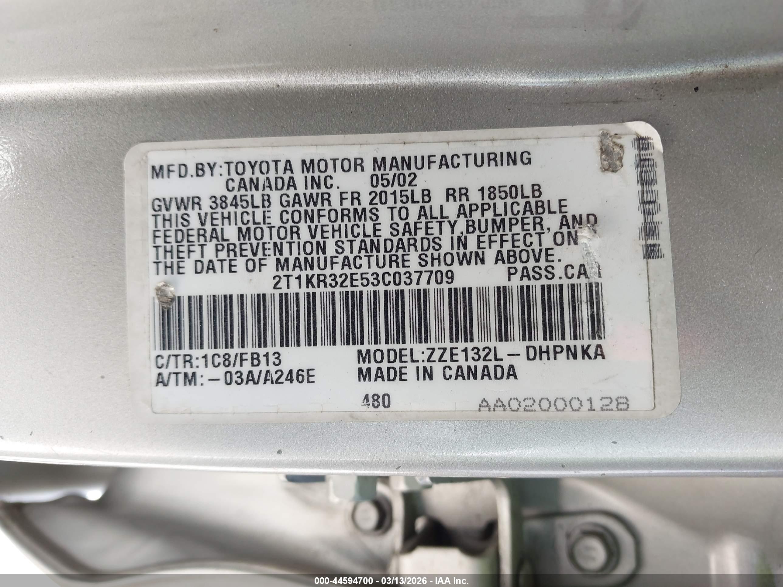 TOYOTA MATRIX image 9